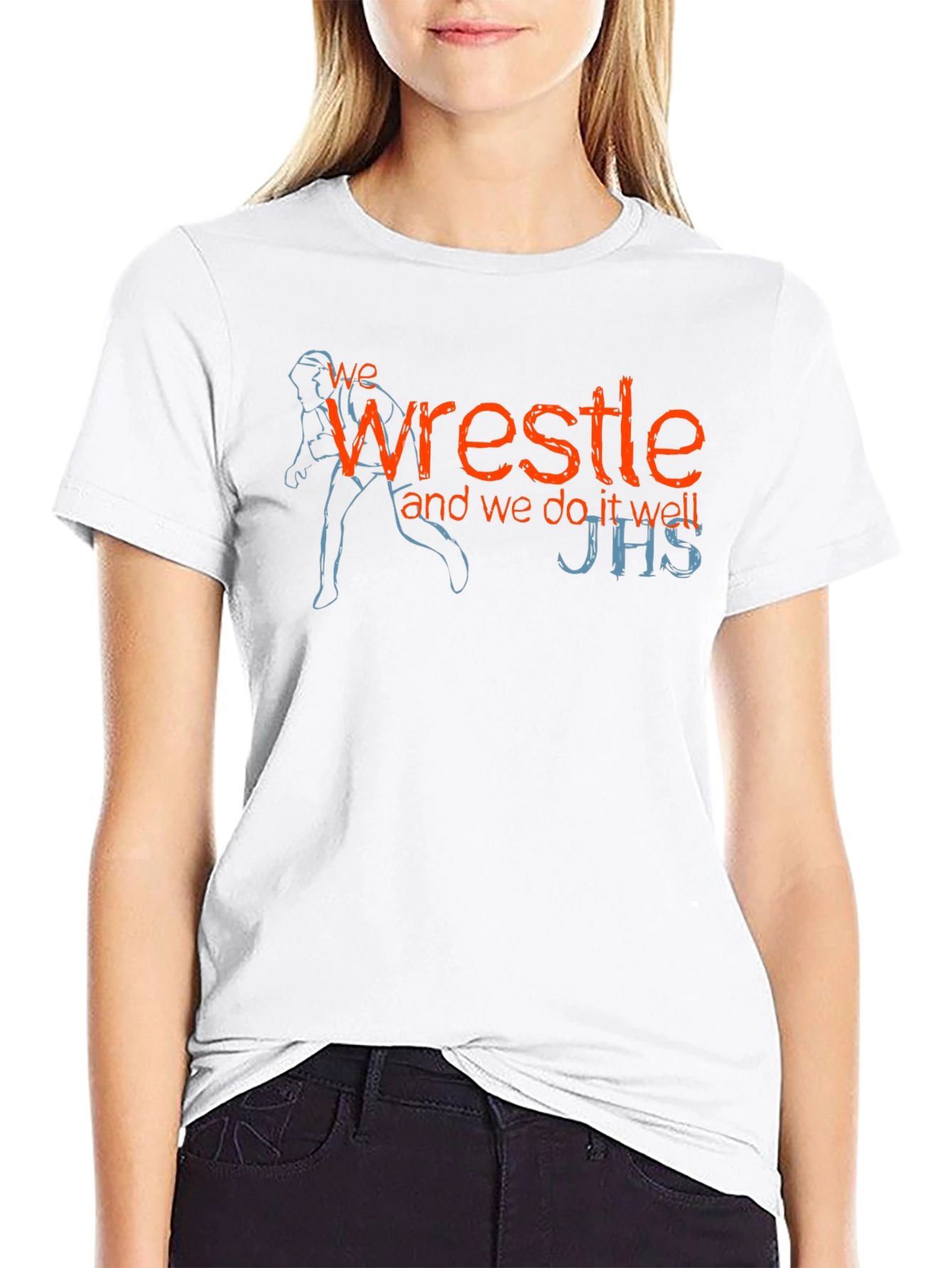 We Wrestle T-Shirt - Black Graphic Tee