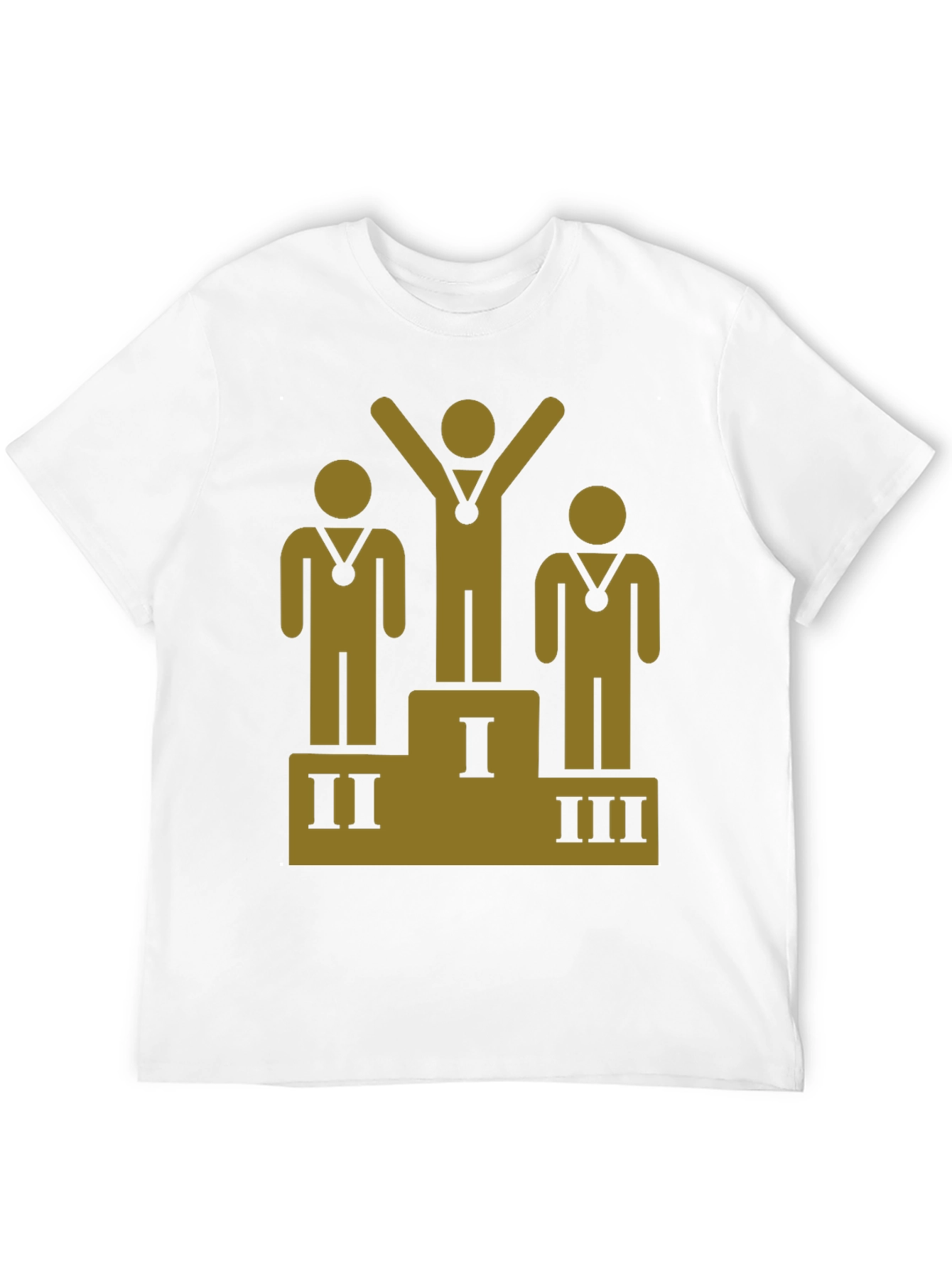 Podium Winner Graphic Tee - Black Cotton T-Shirt