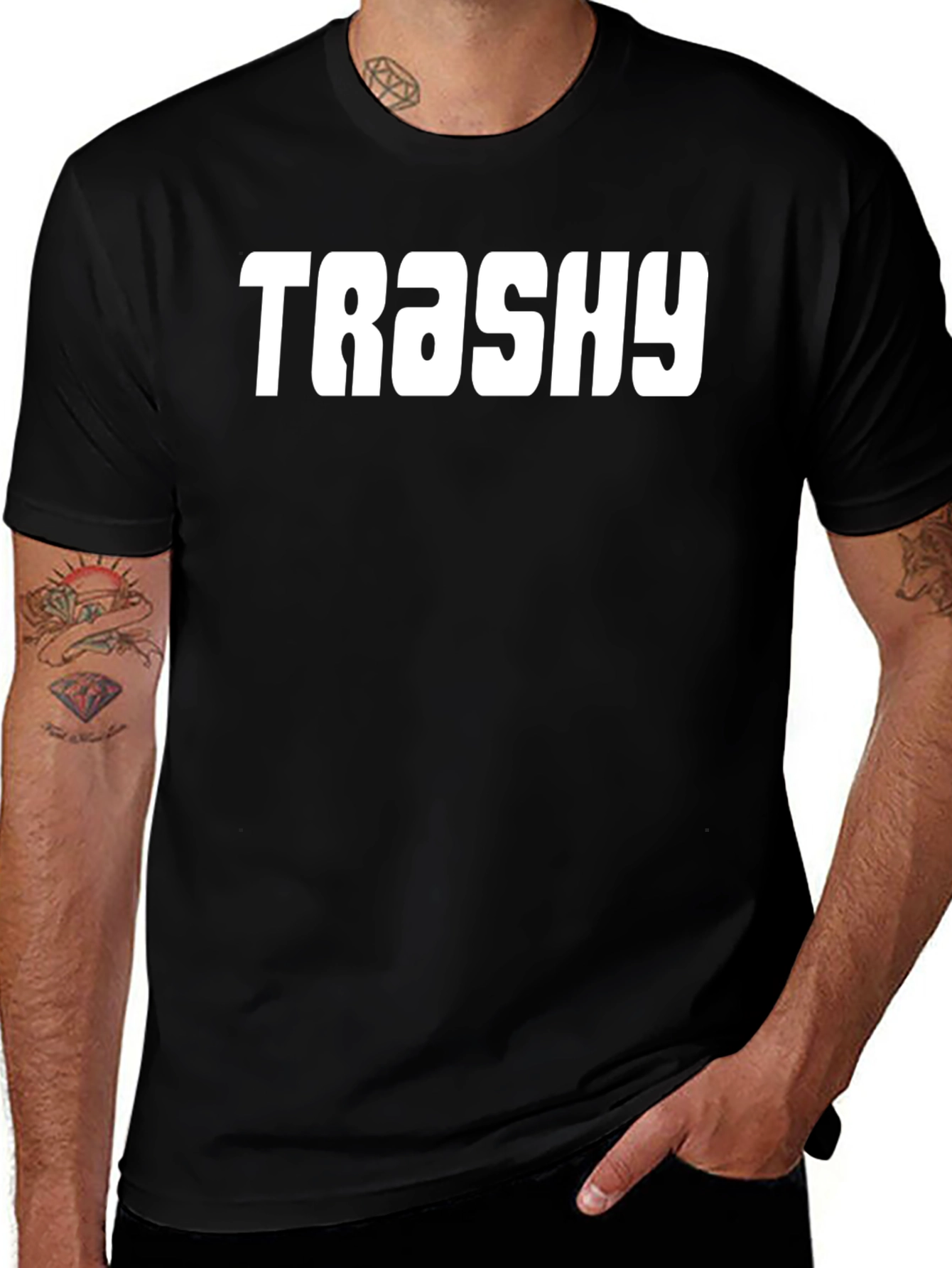 Trashy Graphic Tee - Bold Statement T-Shirt