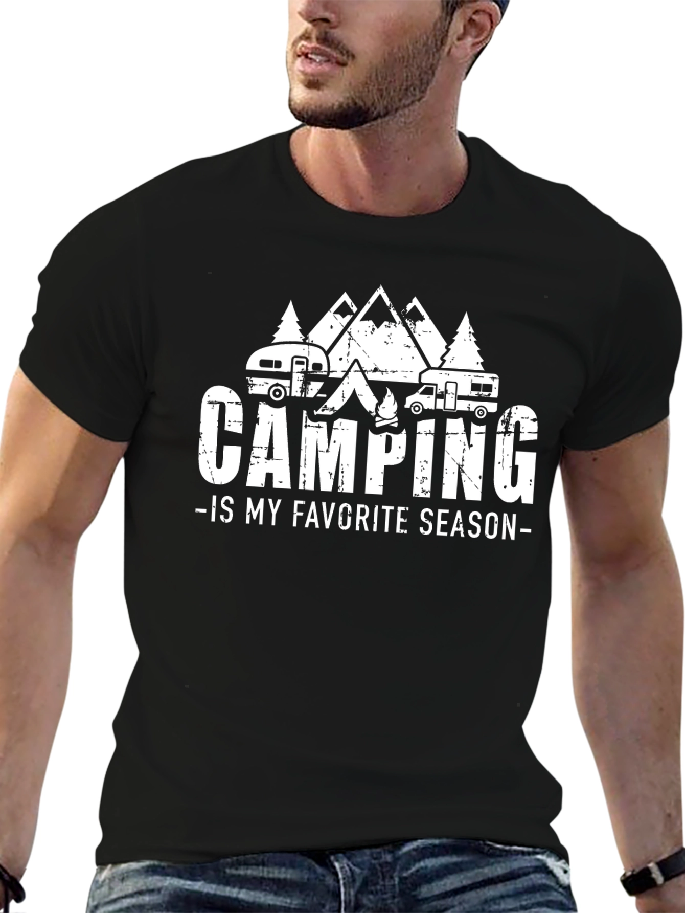 Camping Is My Favorite Season Graphic Tee