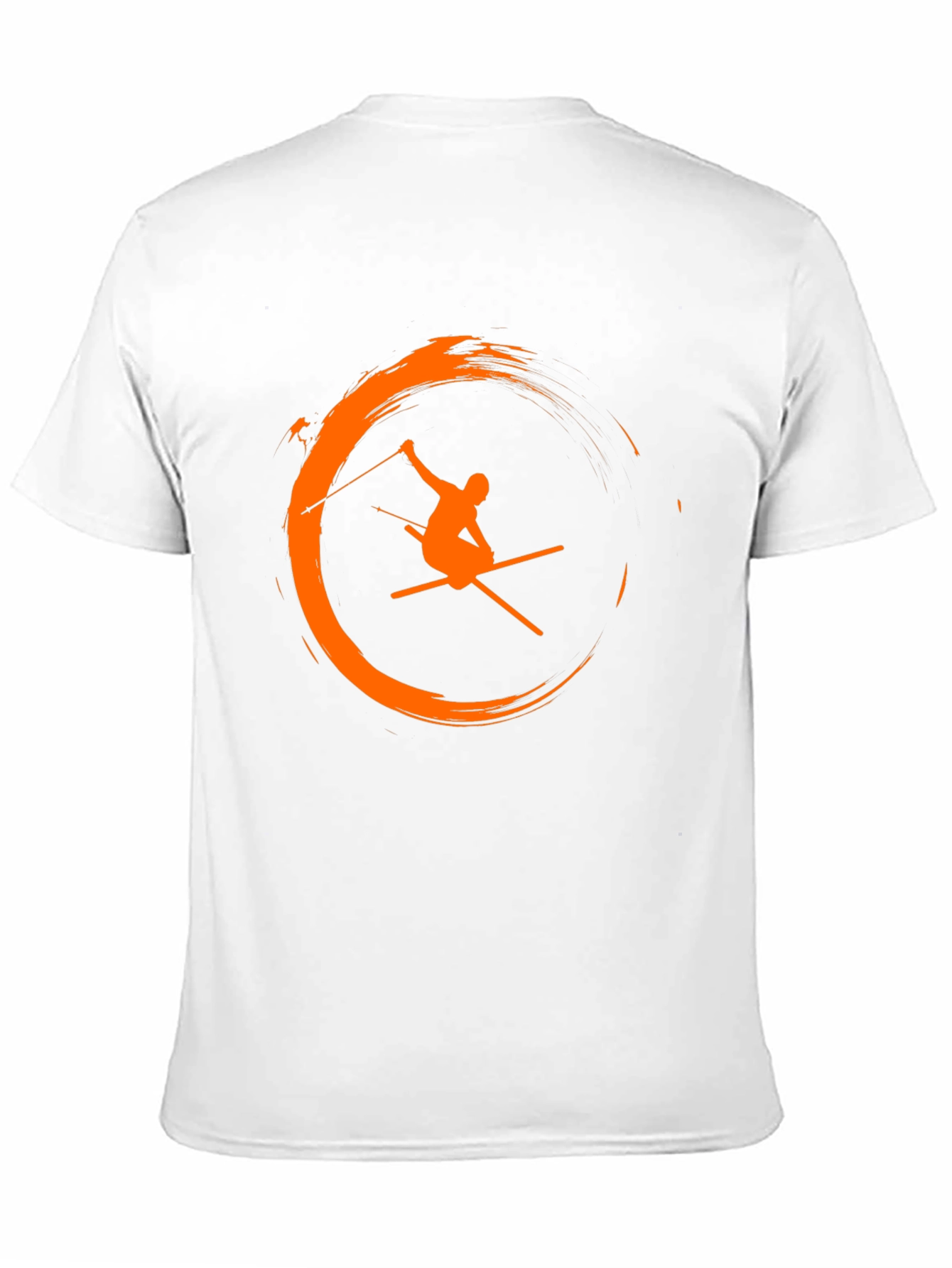 Skiing Graphic Tee - Mens Black T-Shirt
