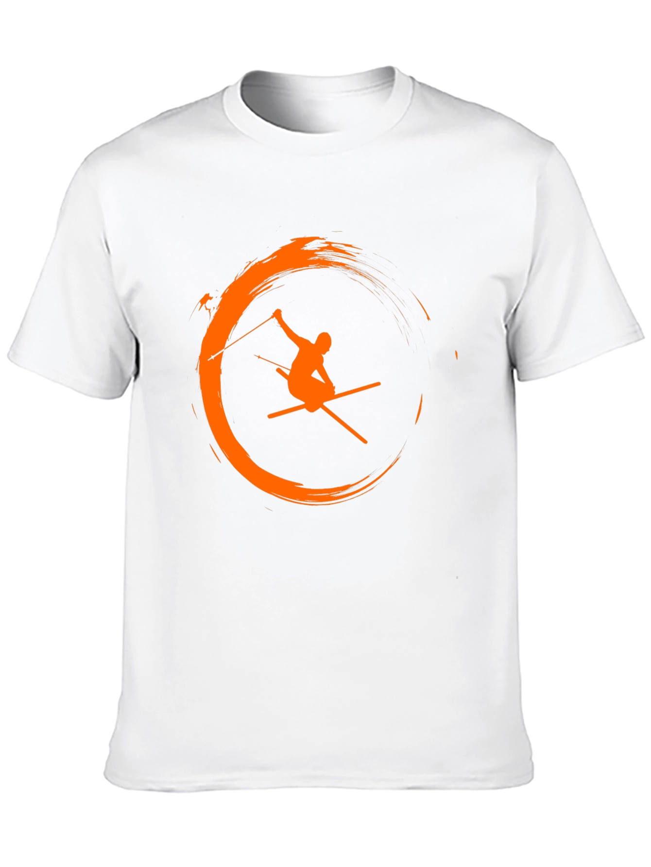 Skiing Graphic Tee - Mens Black T-Shirt