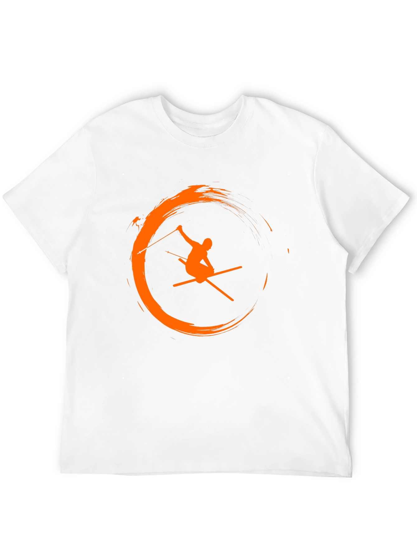 Skiing Graphic Tee - Mens Black T-Shirt