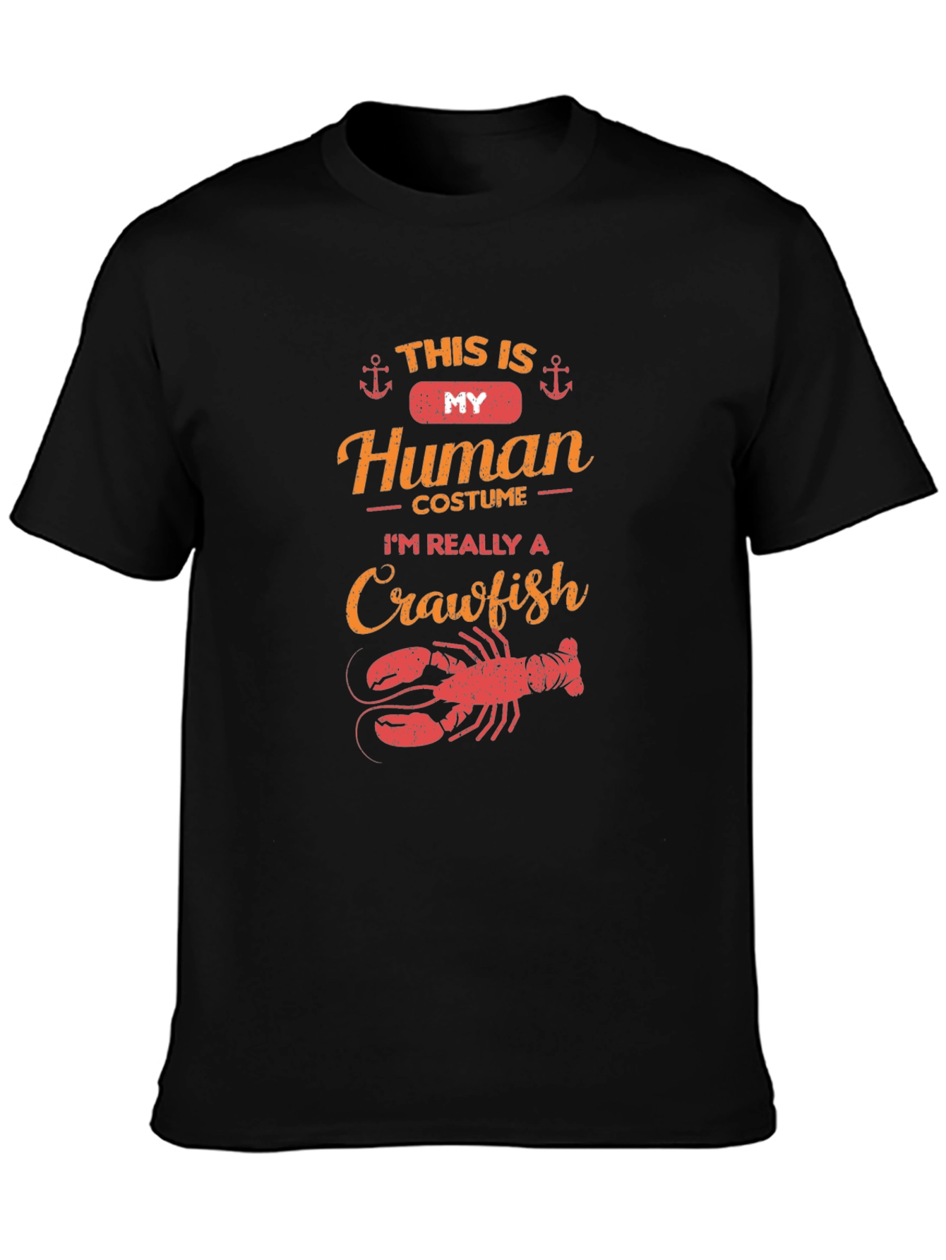 Crawfish Human Costume Funny T-Shirt
