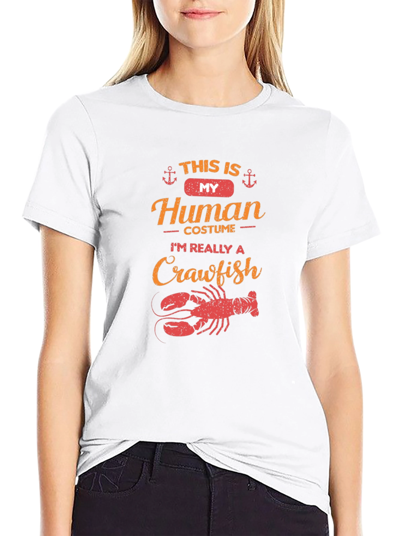 Crawfish Human Costume Funny T-Shirt
