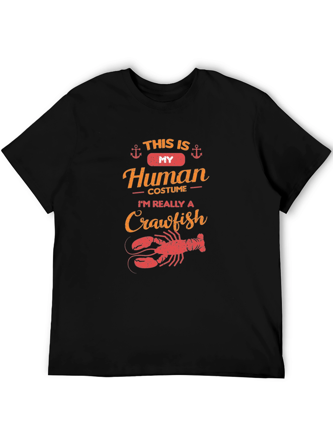 Crawfish Human Costume Funny T-Shirt