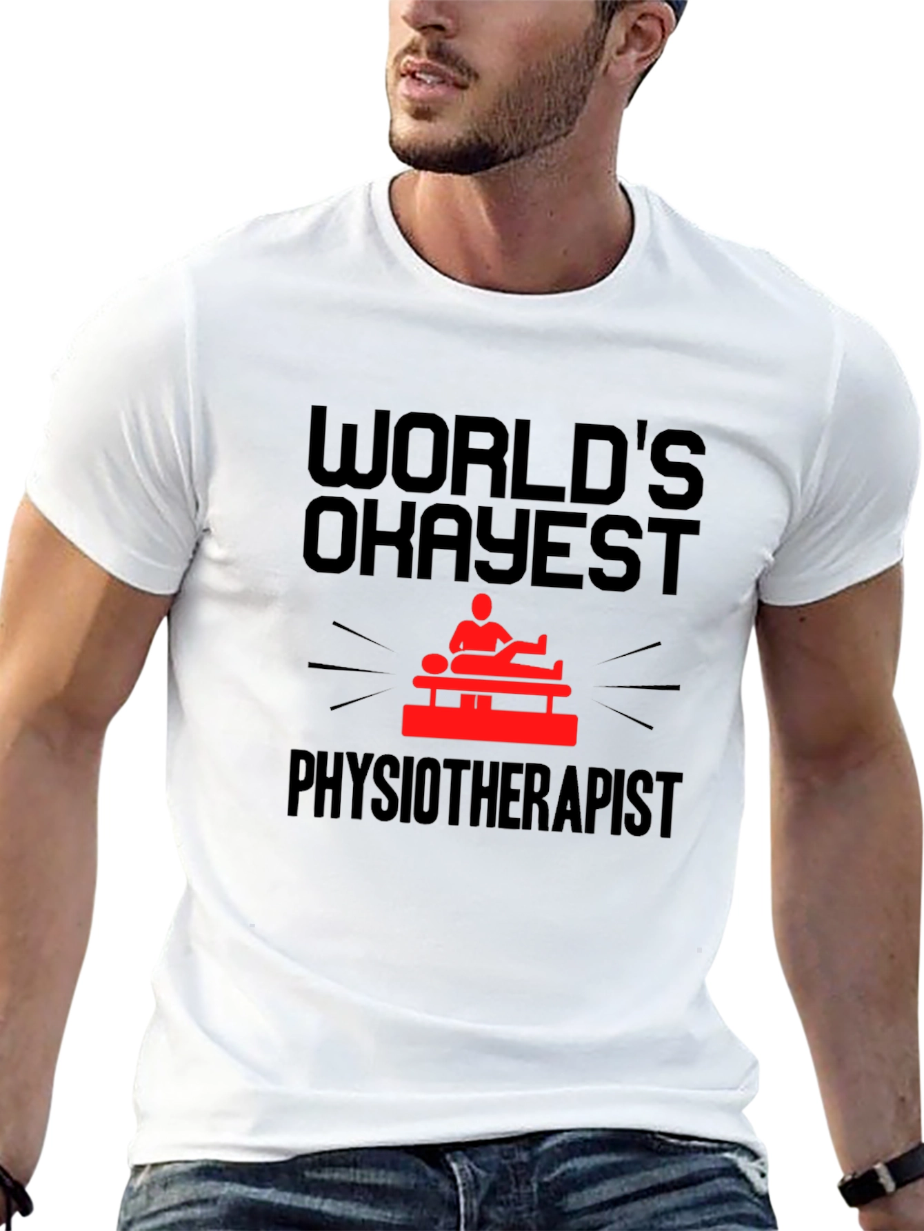 Worlds Okayest Physiotherapist T-Shirt