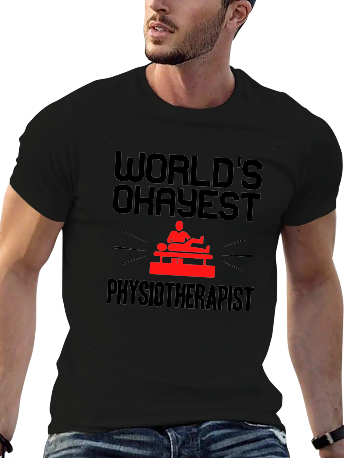 Worlds Okayest Physiotherapist T-Shirt