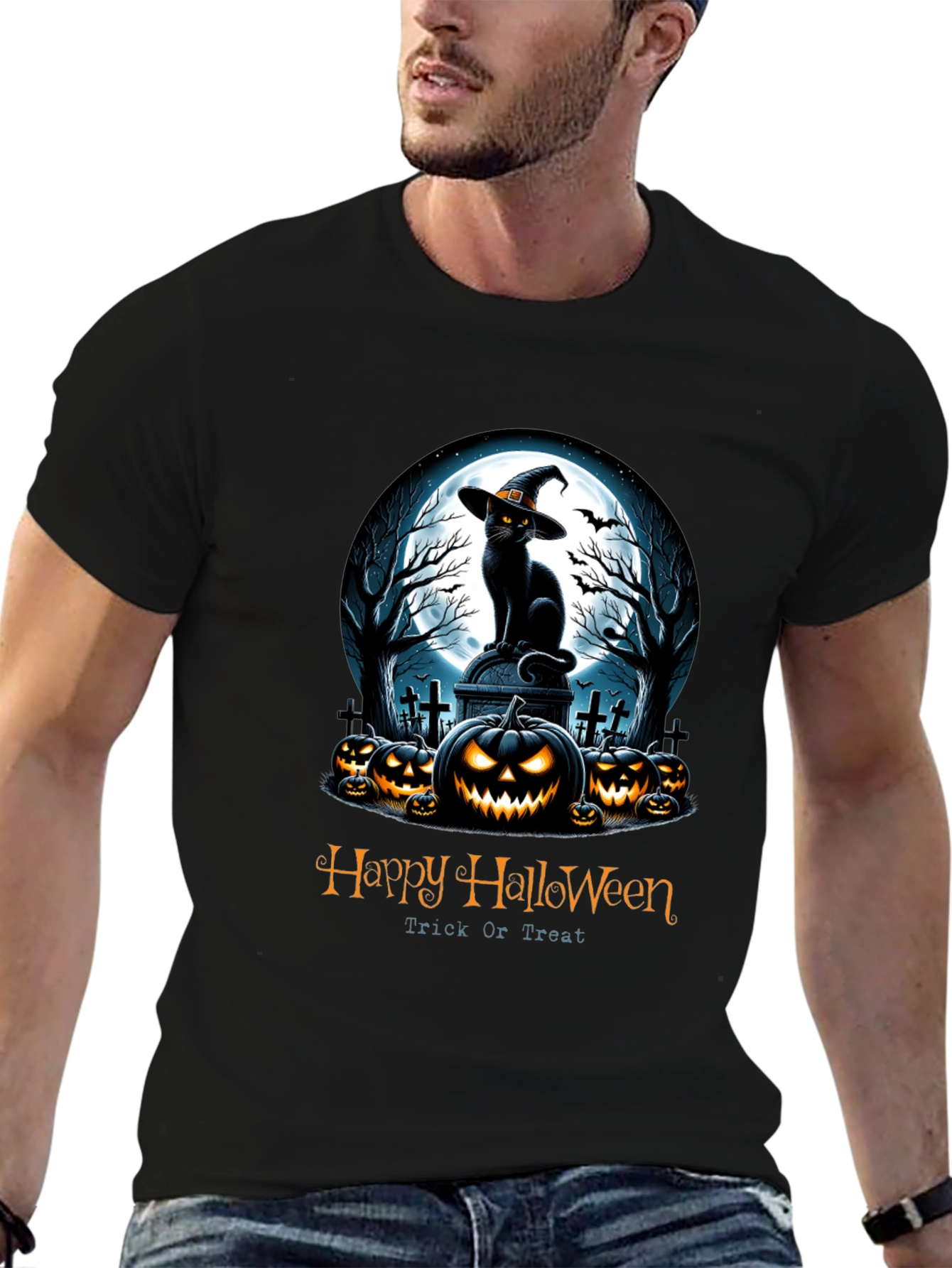 Halloween Cat T-Shirt