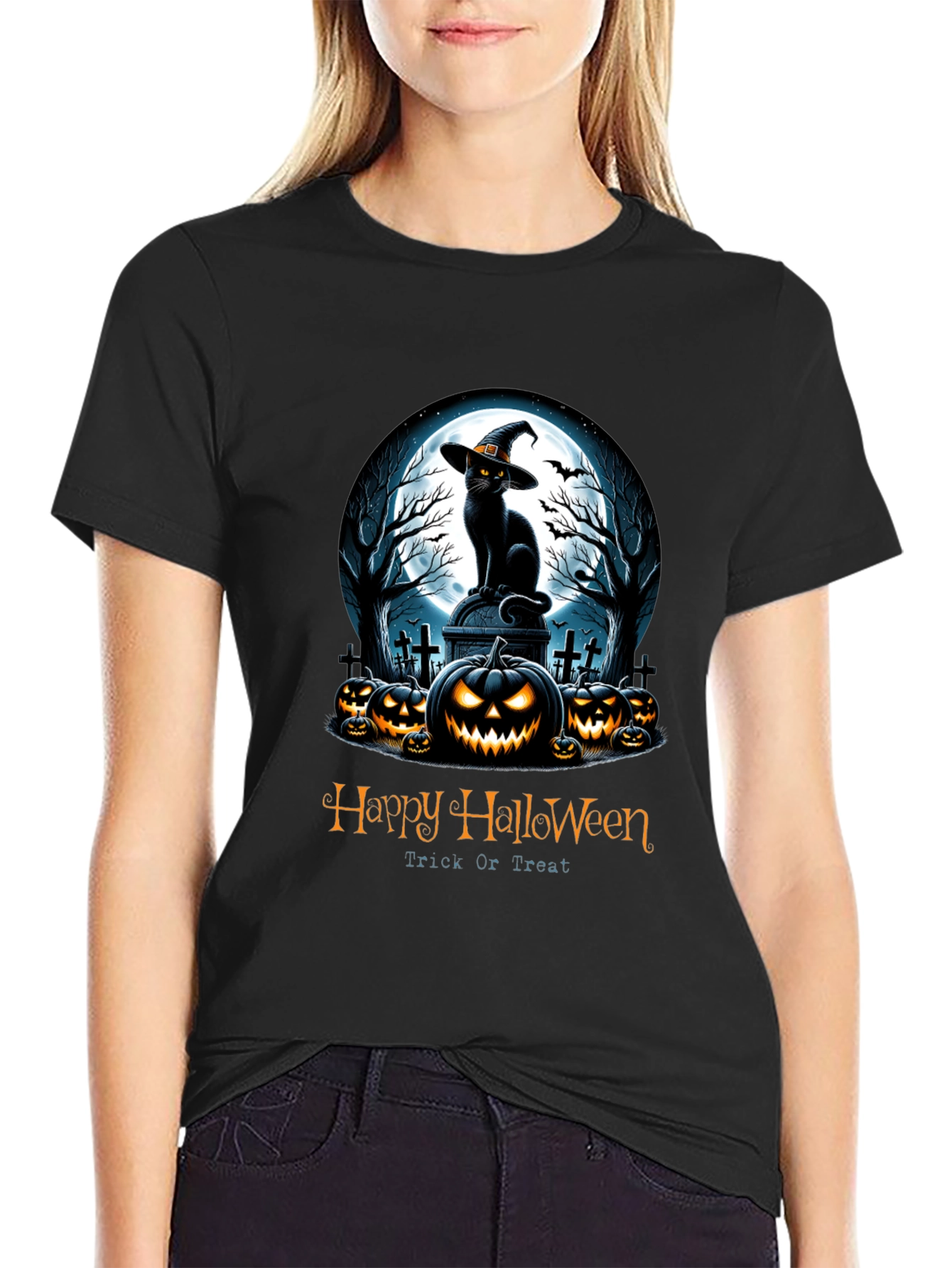 Halloween Cat T-Shirt