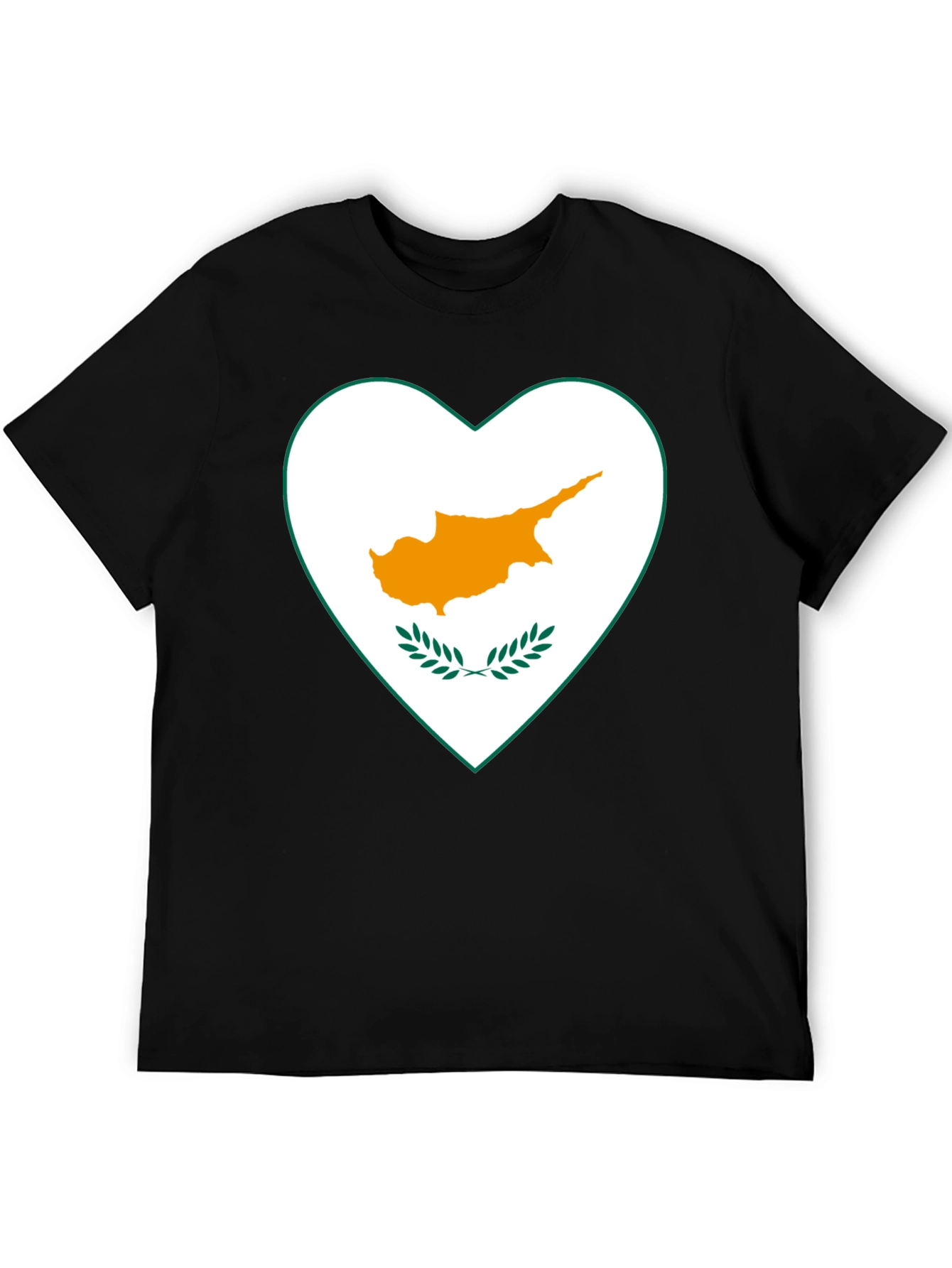 Cyprus Flag Heart T-Shirt - Show Your Love!