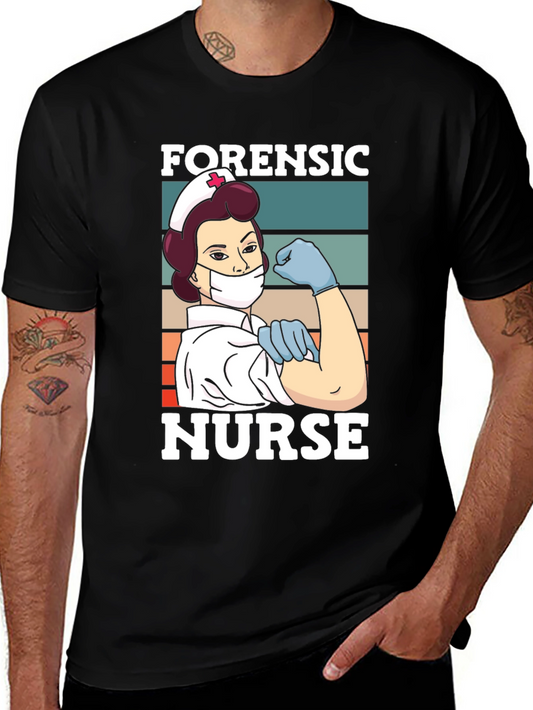 Forensic Nurse T-Shirt - Vintage Retro Style
