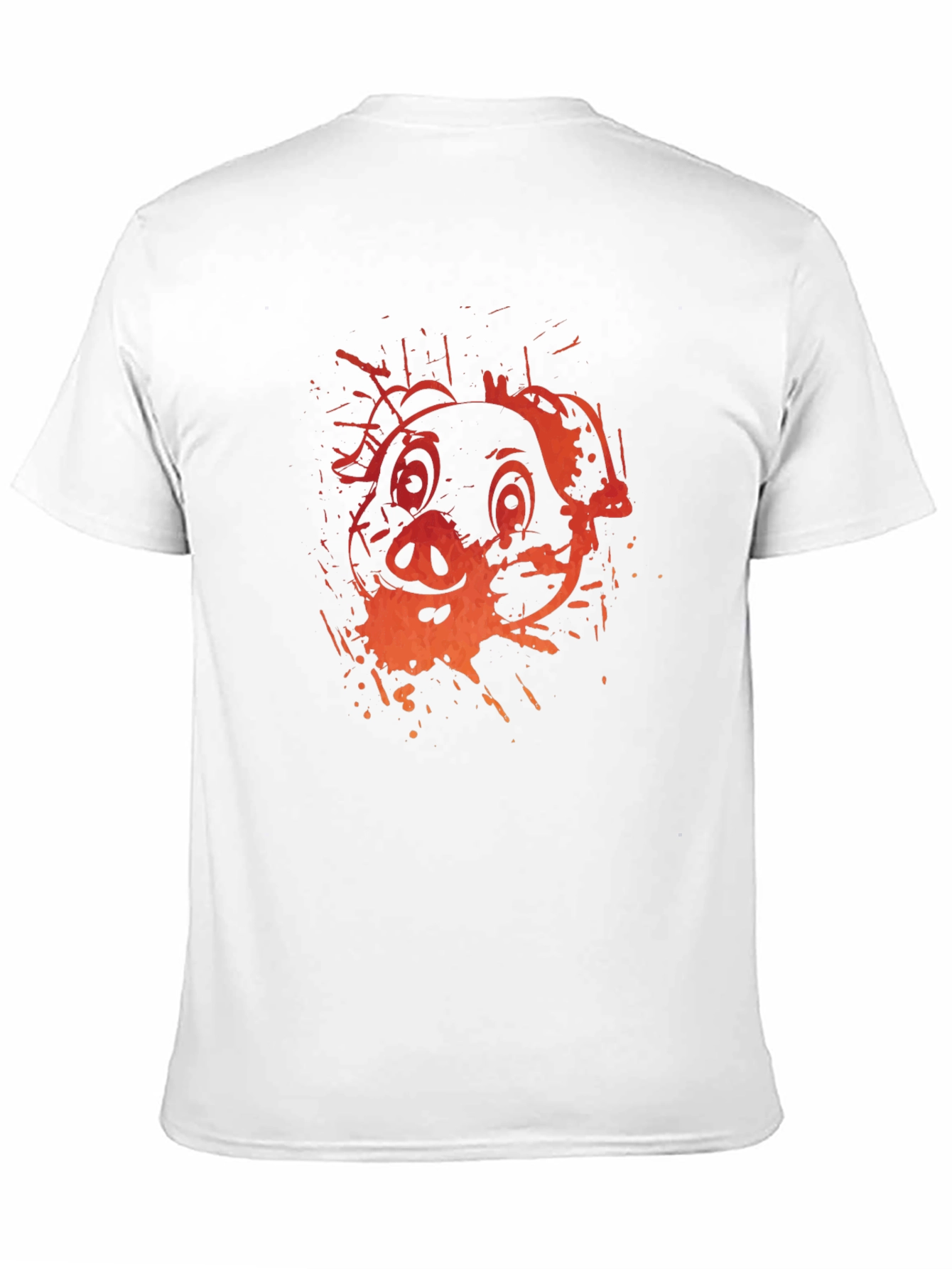 Pig Graphic Print Black T-Shirt