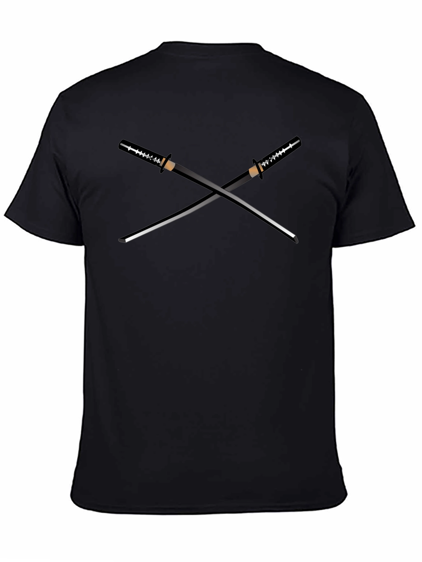 Crossed Swords Graphic Tee - Ninja Samurai Style