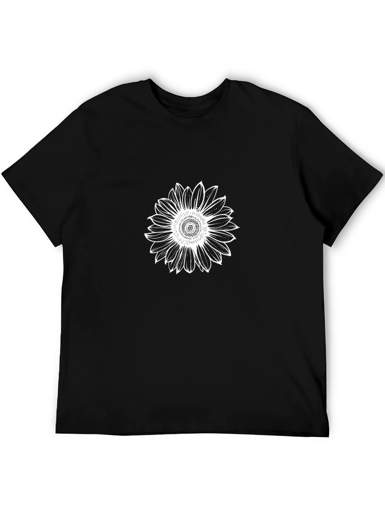 Sunflower Graphic Black T-Shirt