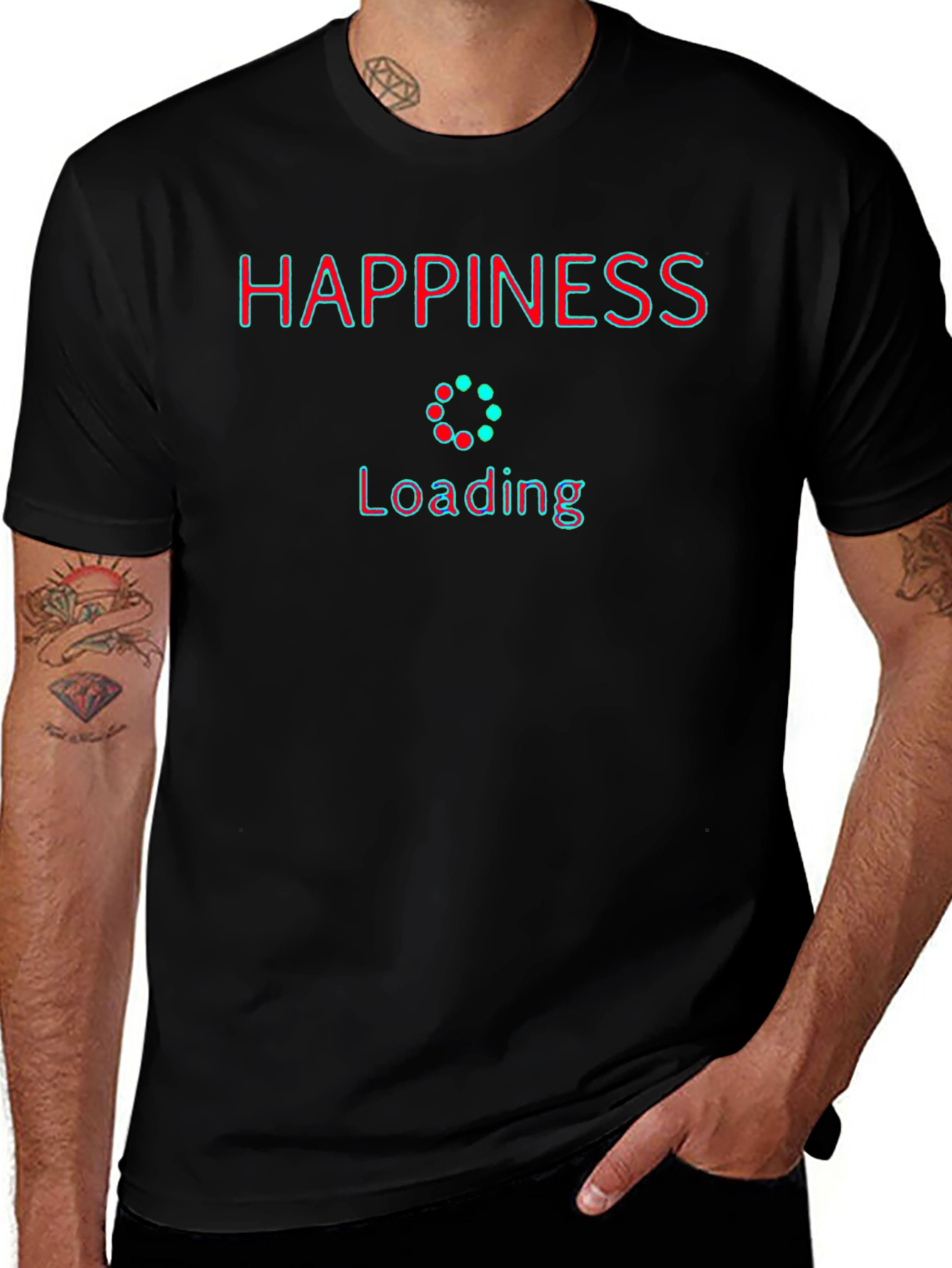 Happiness Loading T-Shirt - Stylish Graphic Tee