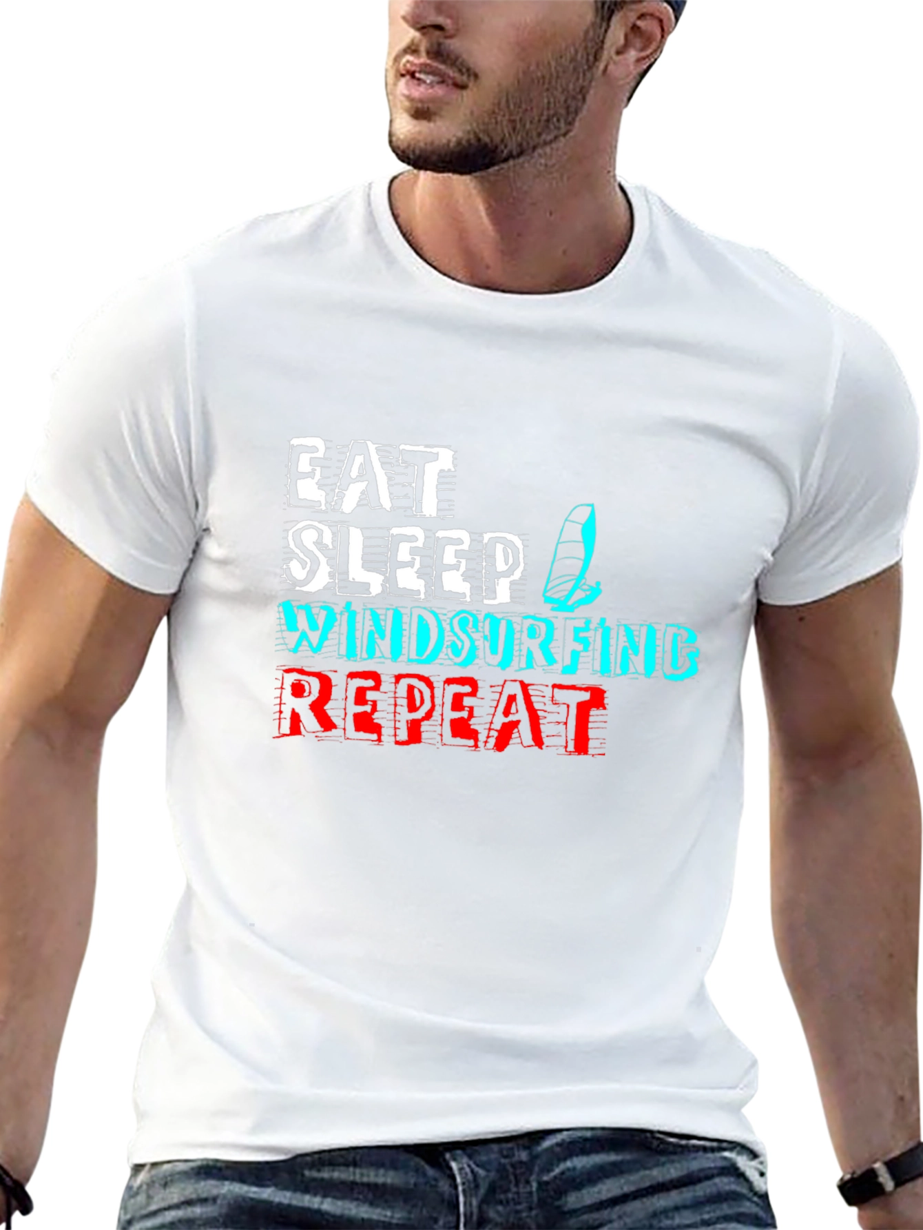 Eat Sleep Windsurfing Repeat T-Shirt