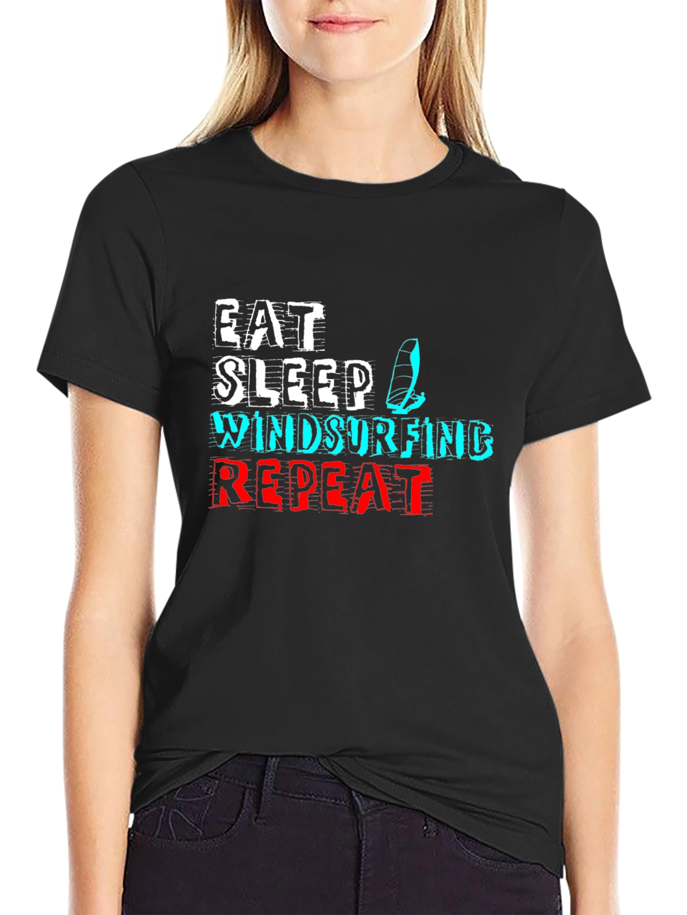 Eat Sleep Windsurfing Repeat T-Shirt