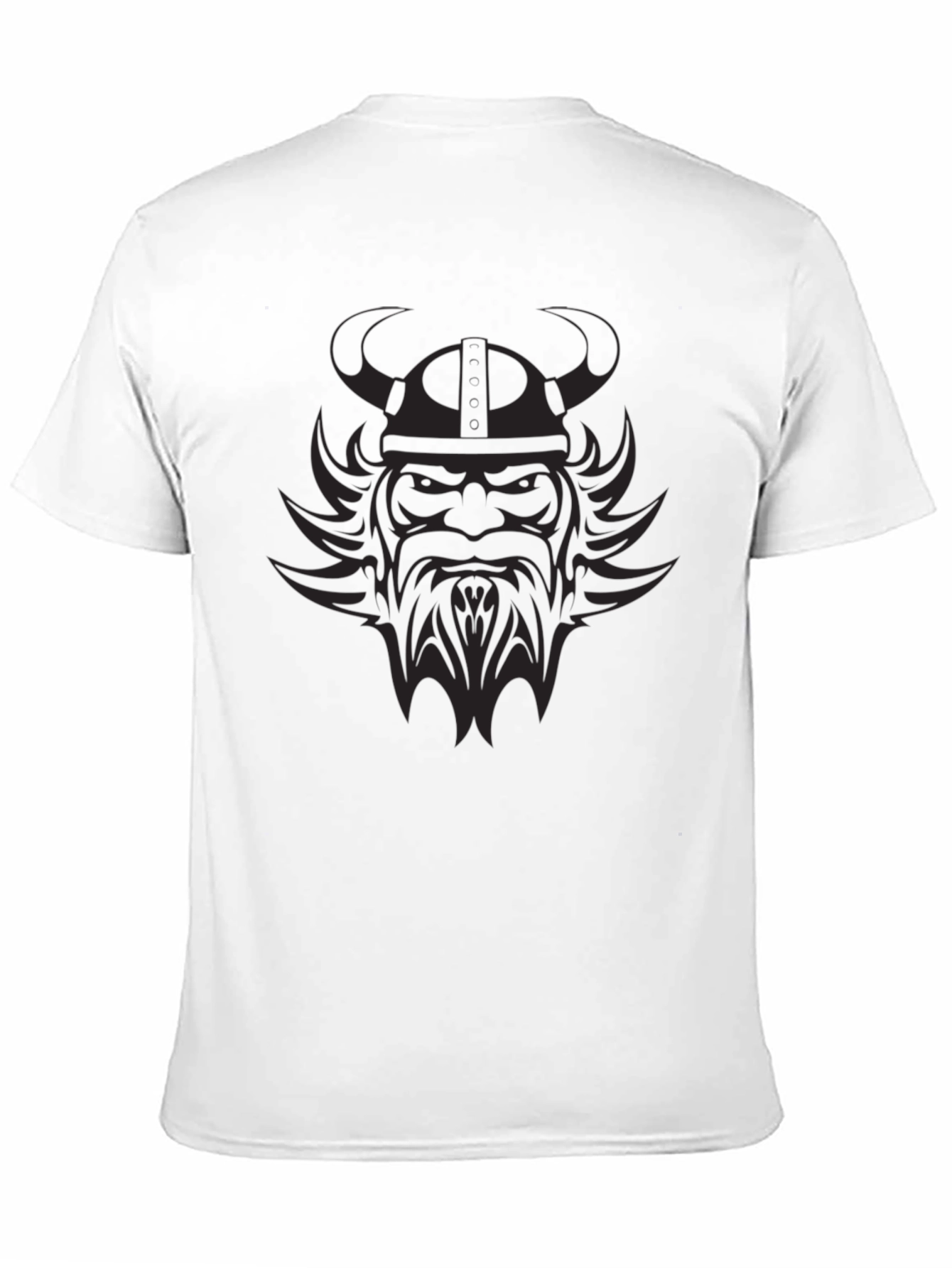 Viking Warrior Graphic Tee - Black