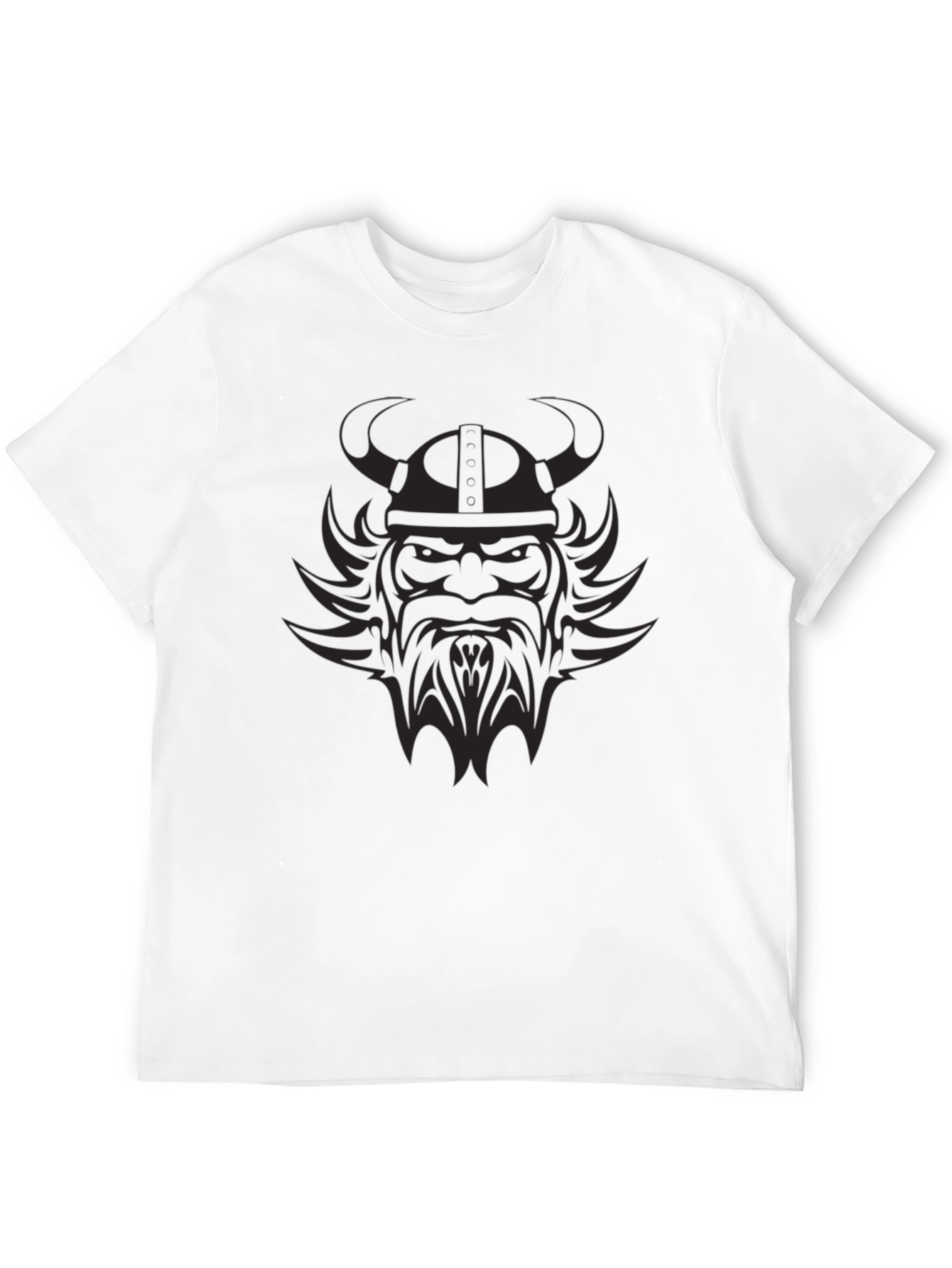 Viking Warrior Graphic Tee - Black