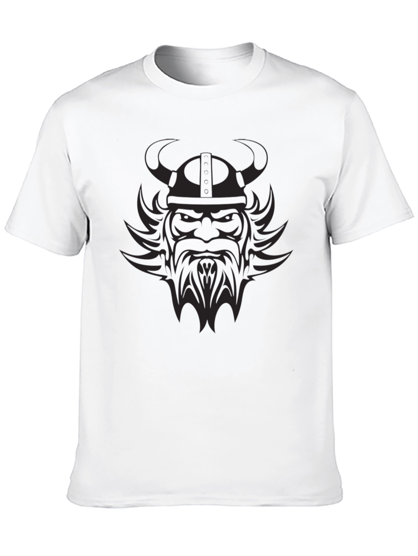 Viking Warrior Graphic Tee - Black