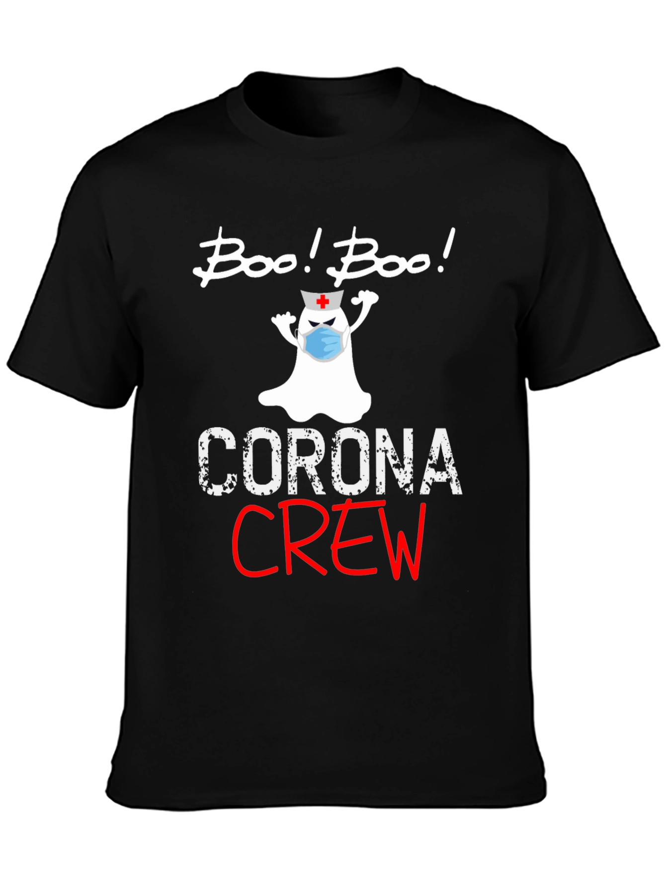 Boo! Boo! Corona Crew Graphic T-Shirt