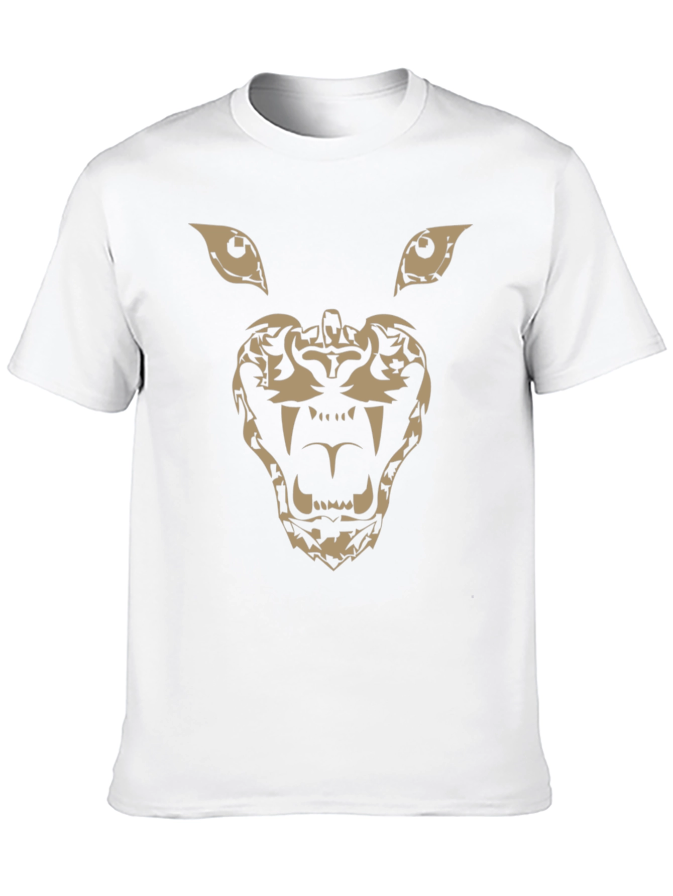 Tribal Lion Graphic Black T-Shirt