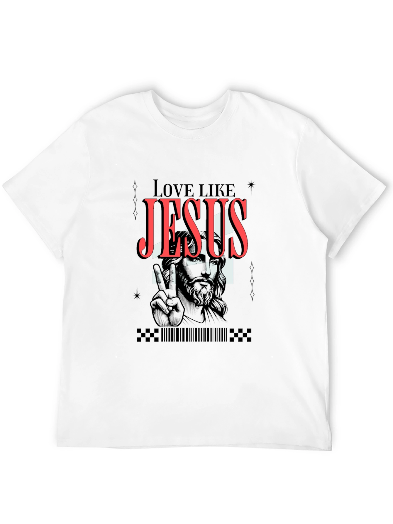 Love Like Jesus Black Graphic Tee