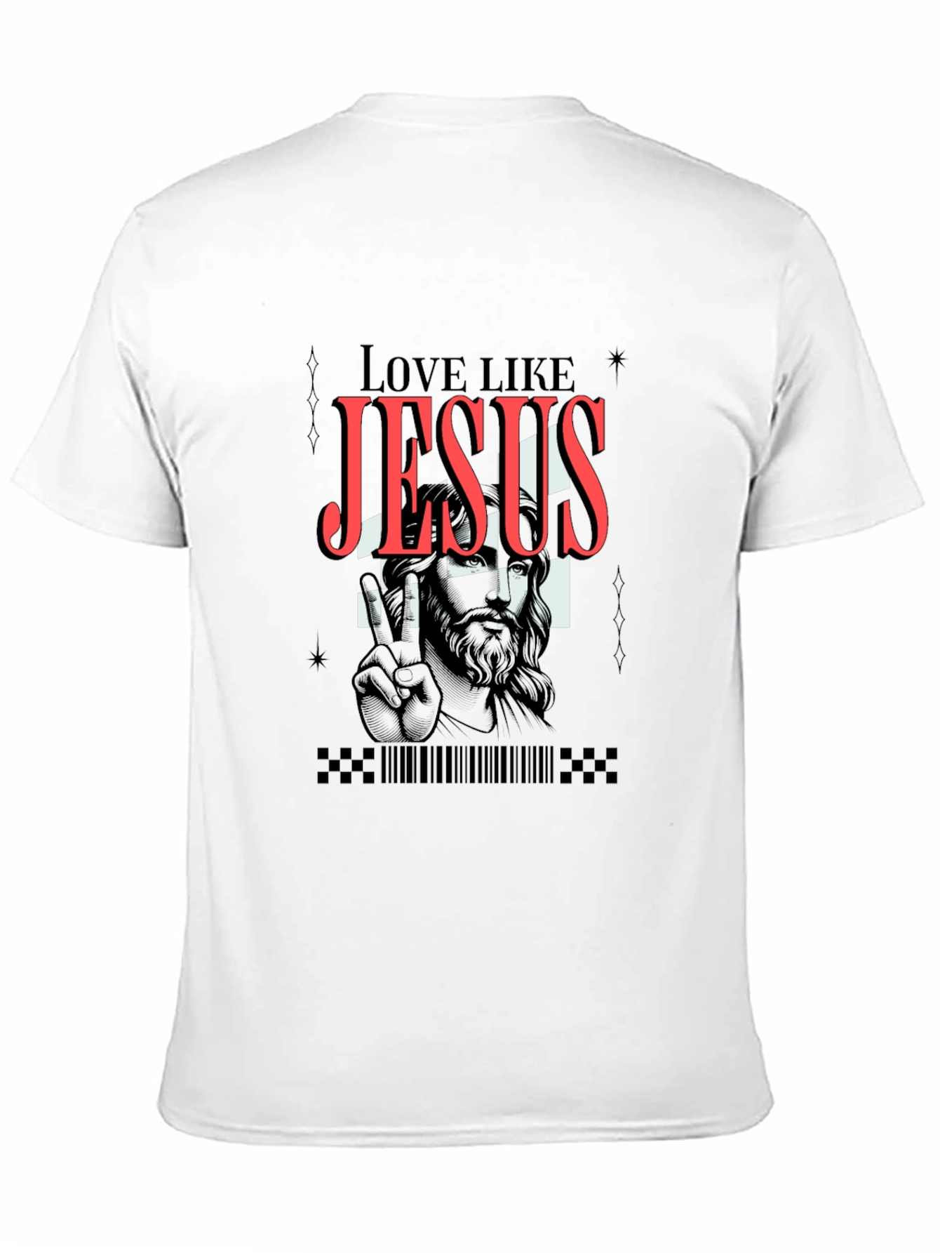 Love Like Jesus Black Graphic Tee