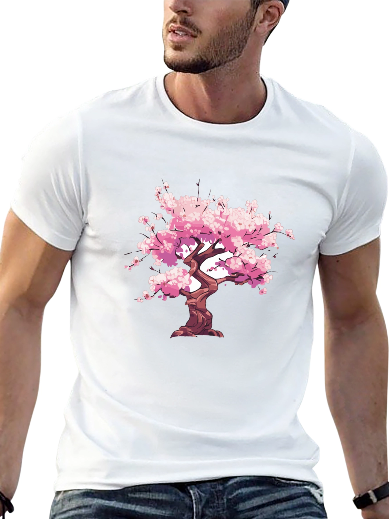 Sakura Tree Black T-Shirt