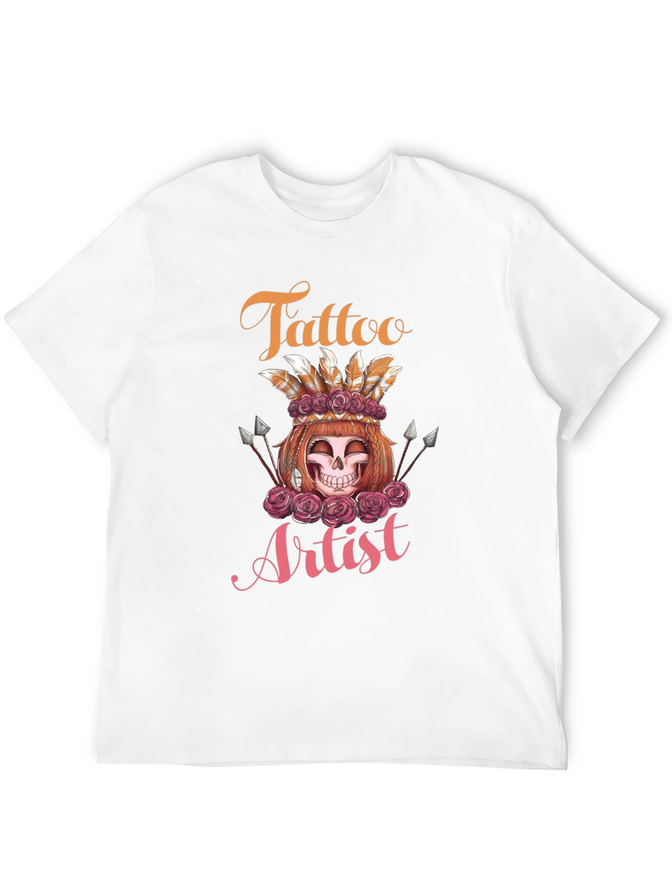 Tattoo Artist Skull Rose Tee
