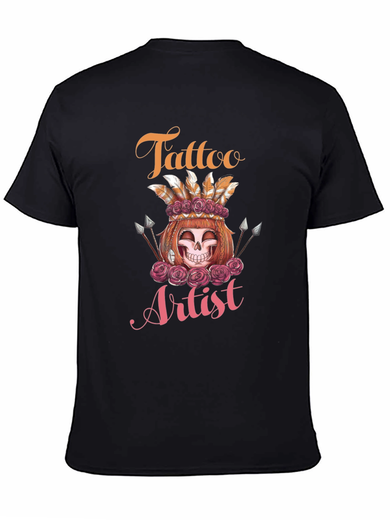 Tattoo Artist Skull Rose Tee