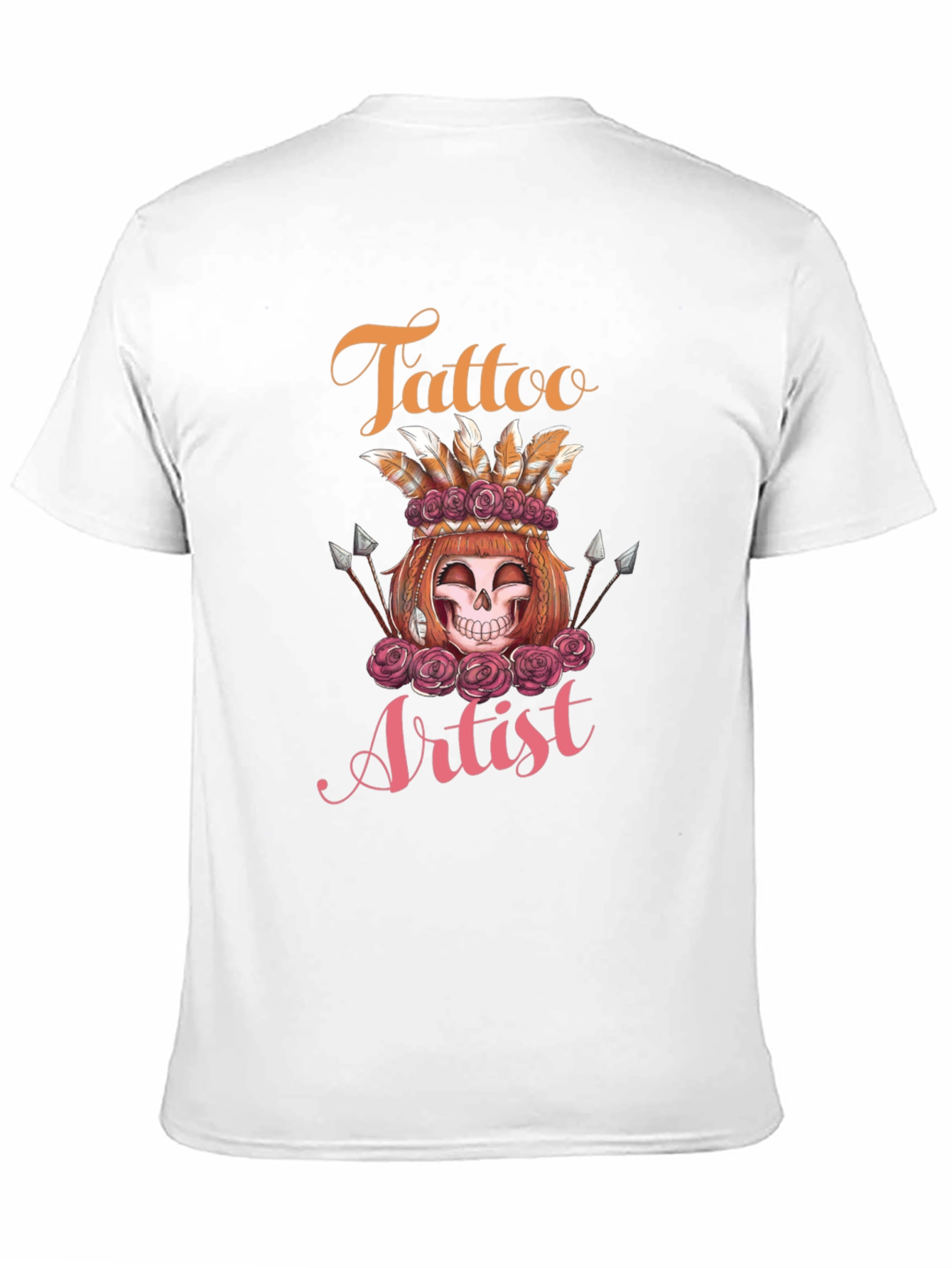 Tattoo Artist Skull Rose Tee