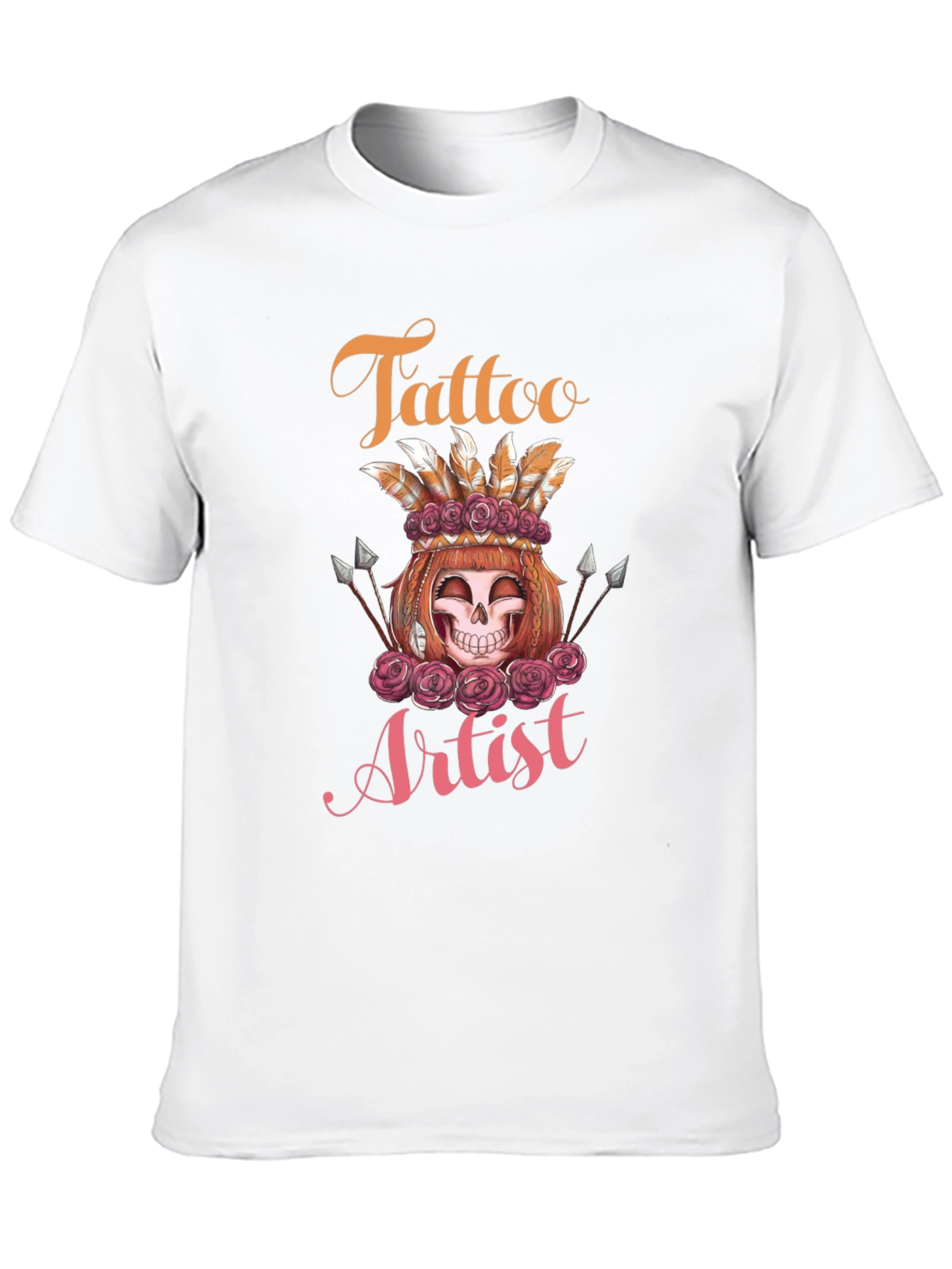 Tattoo Artist Skull Rose Tee