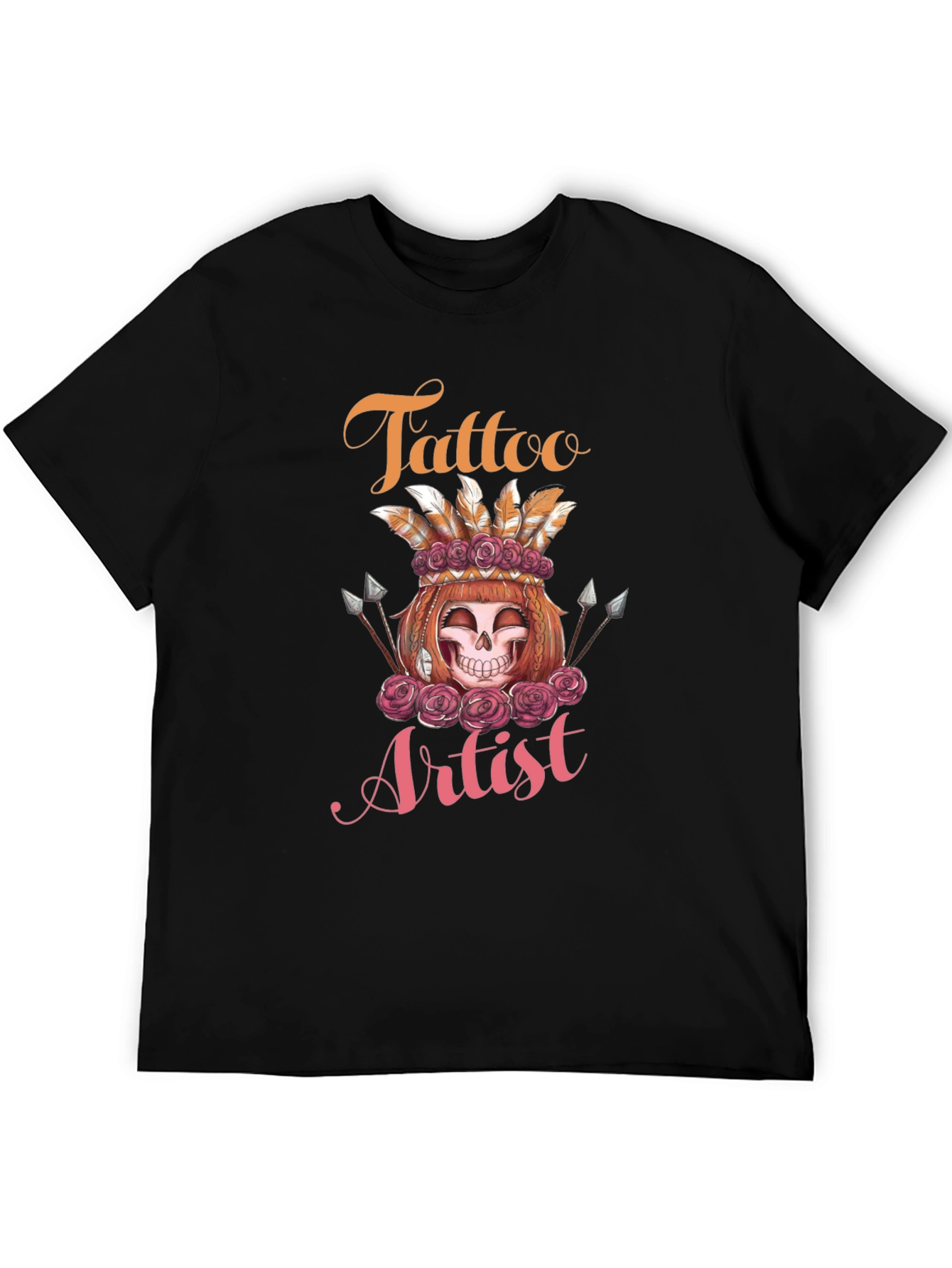 Tattoo Artist Skull Rose Tee
