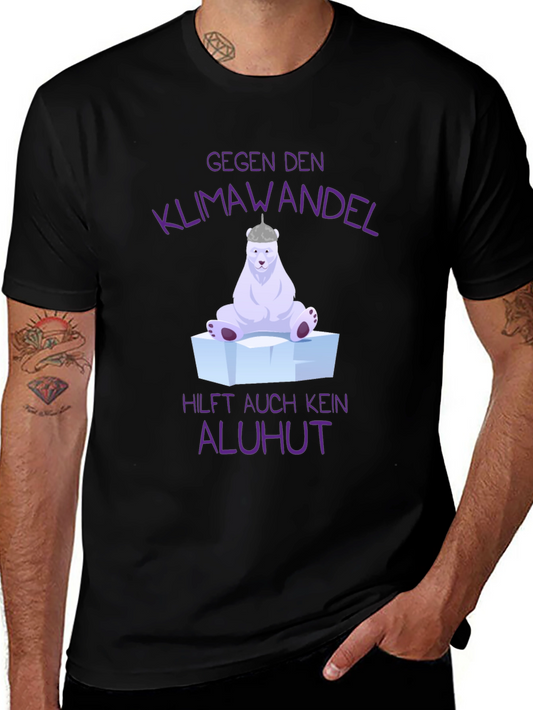 Climate Change Polar Bear Graphic T-Shirt