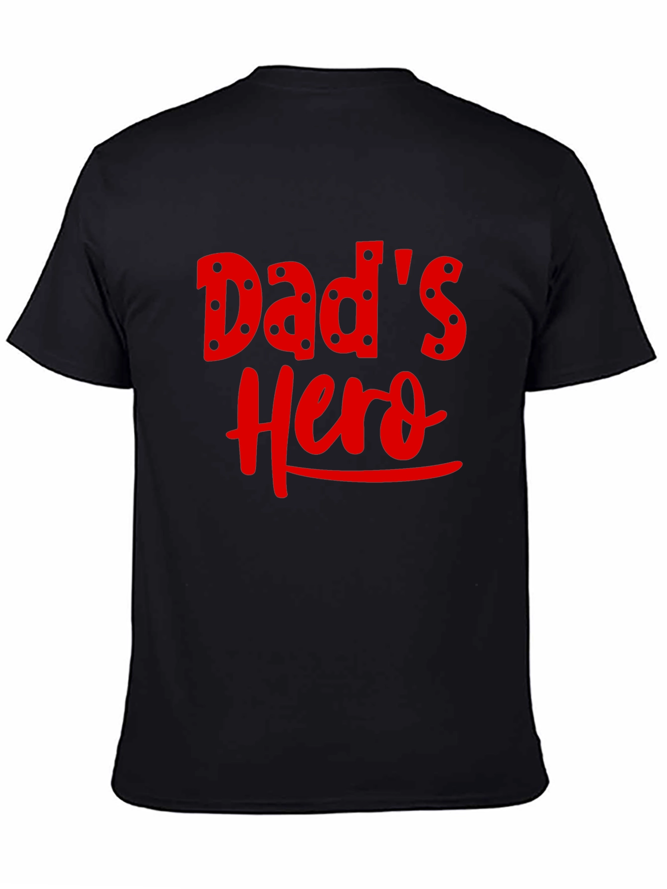 Dads Hero Black Graphic T-Shirt