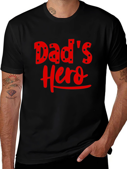 Dads Hero Black Graphic T-Shirt