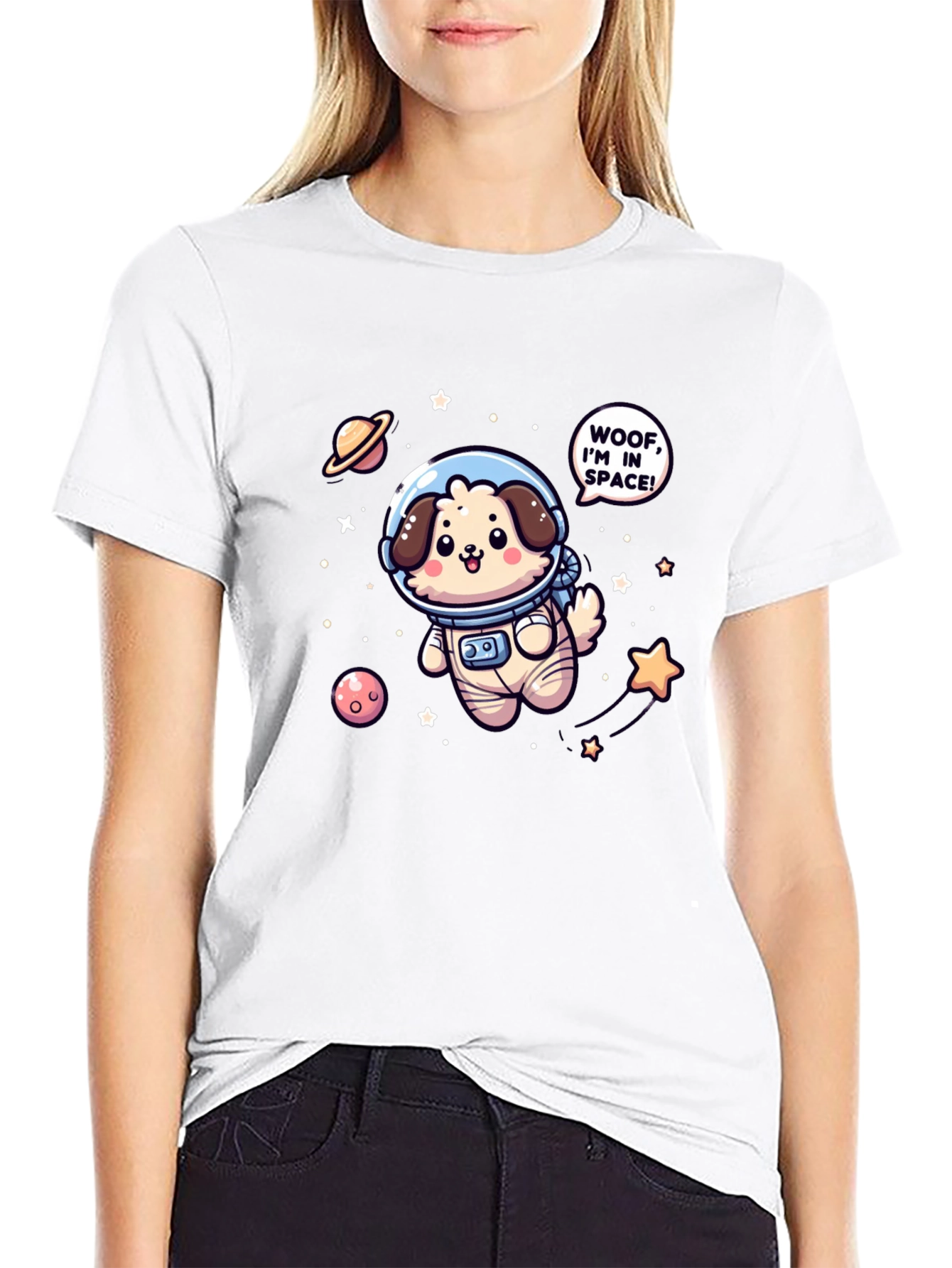 Woof! Im in Space T-Shirt