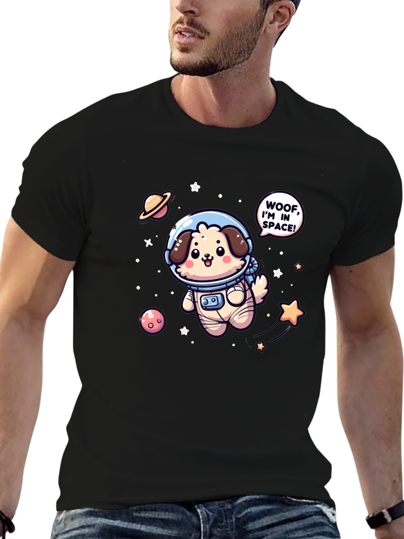 Woof! Im in Space T-Shirt