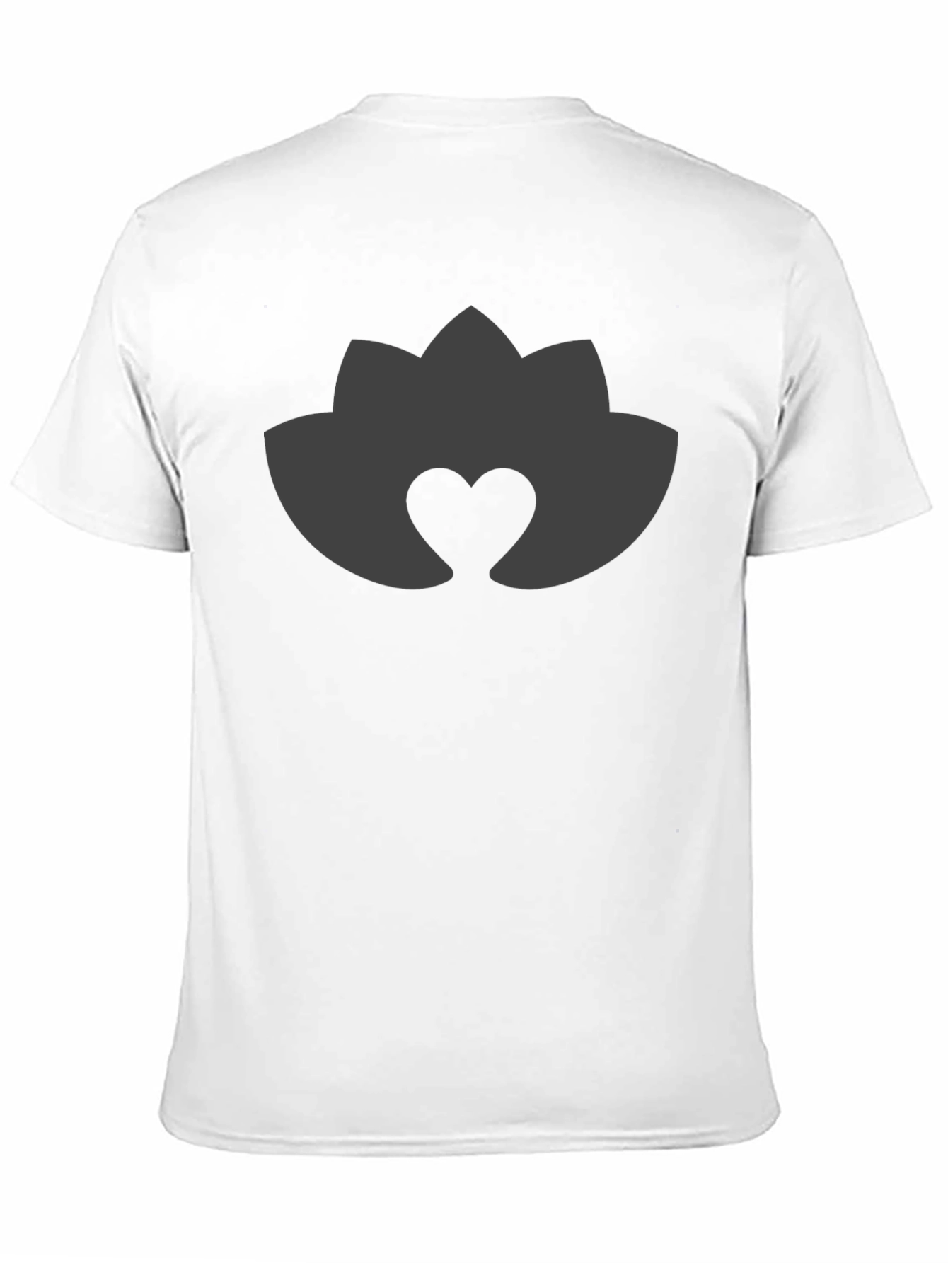 Lotus Heart Black Tee