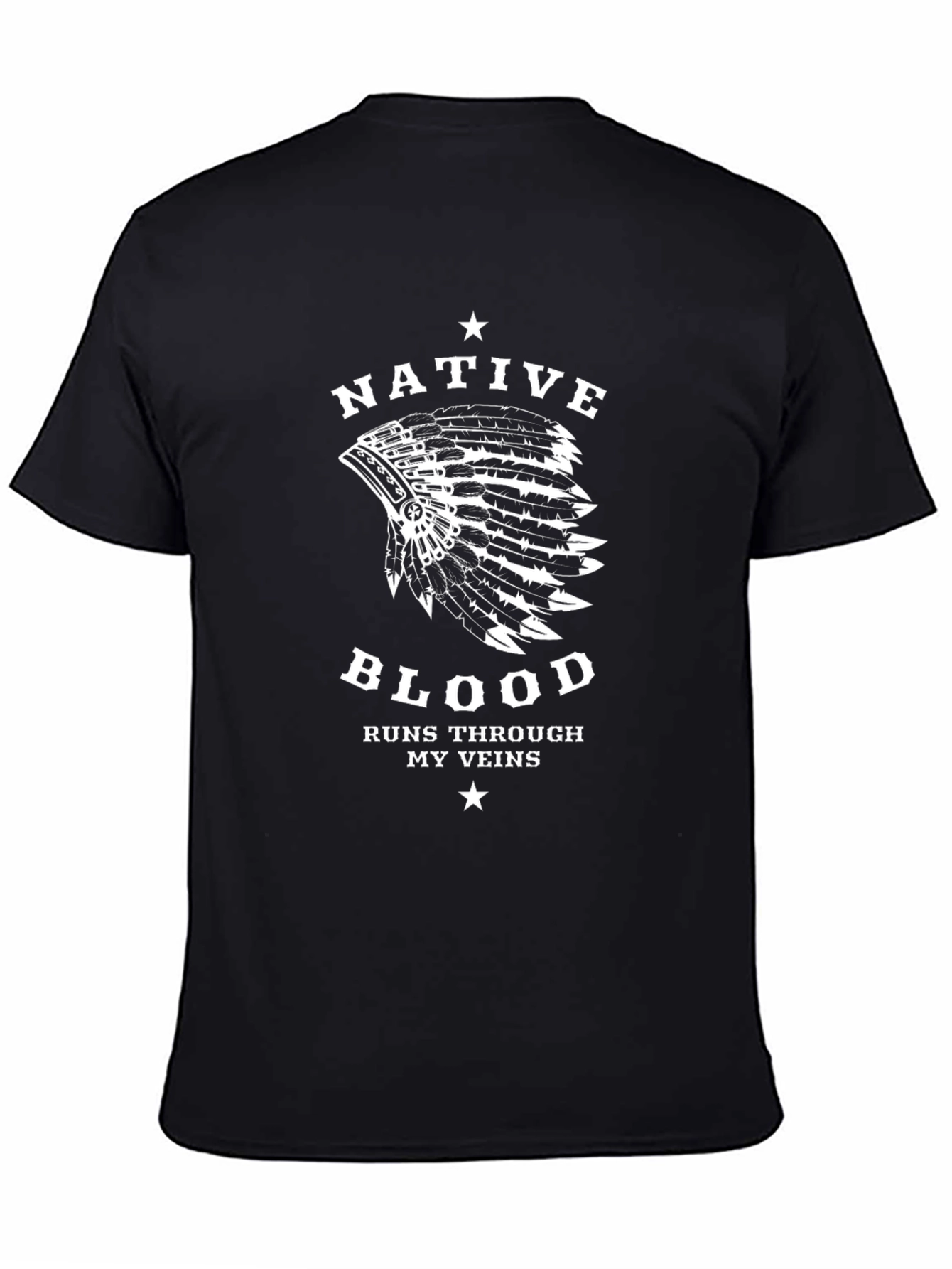 Native Blood T-Shirt - Headdress Graphic Tee