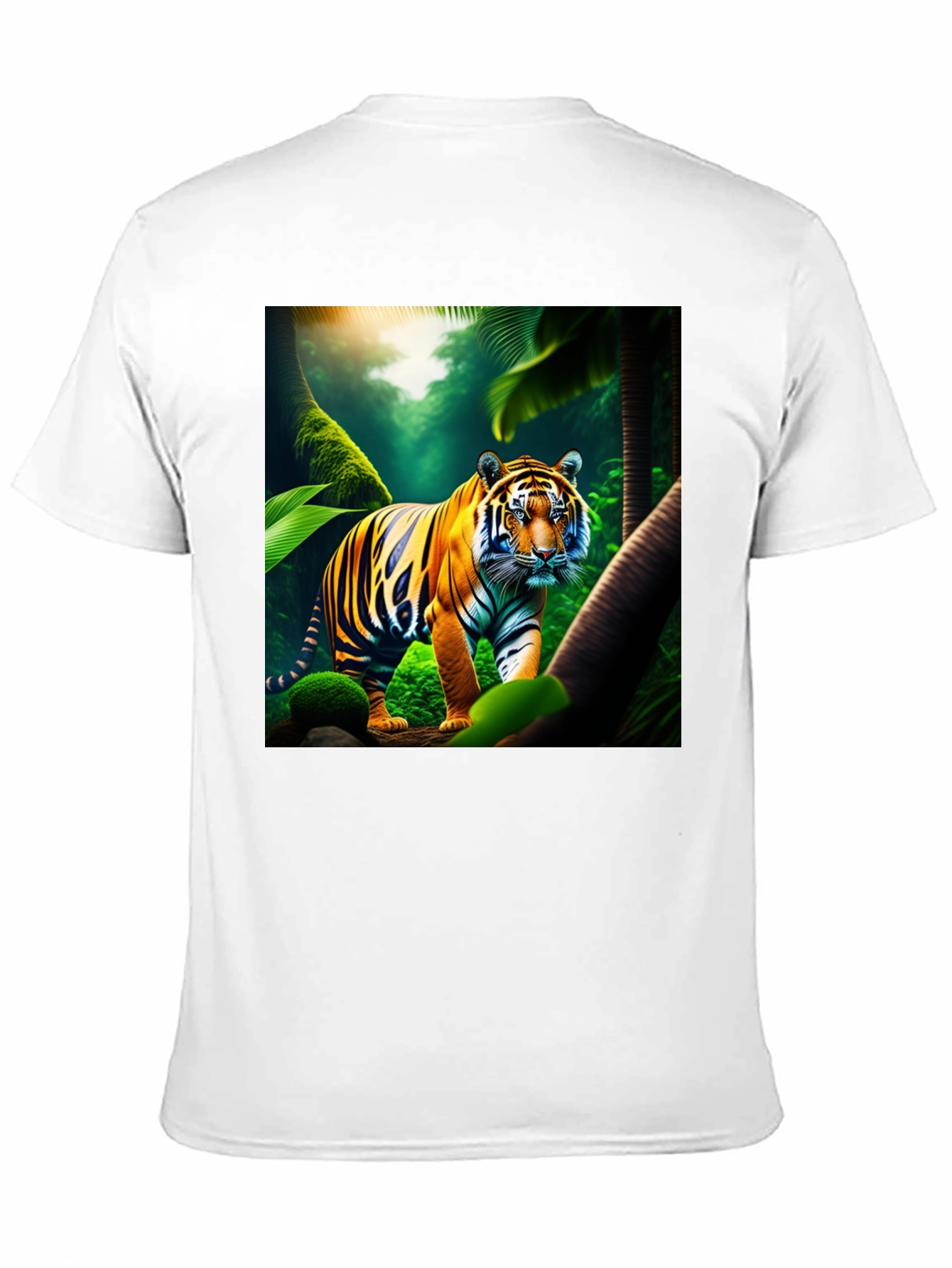 Tiger Jungle Graphic Tee - Mens Black T-Shirt
