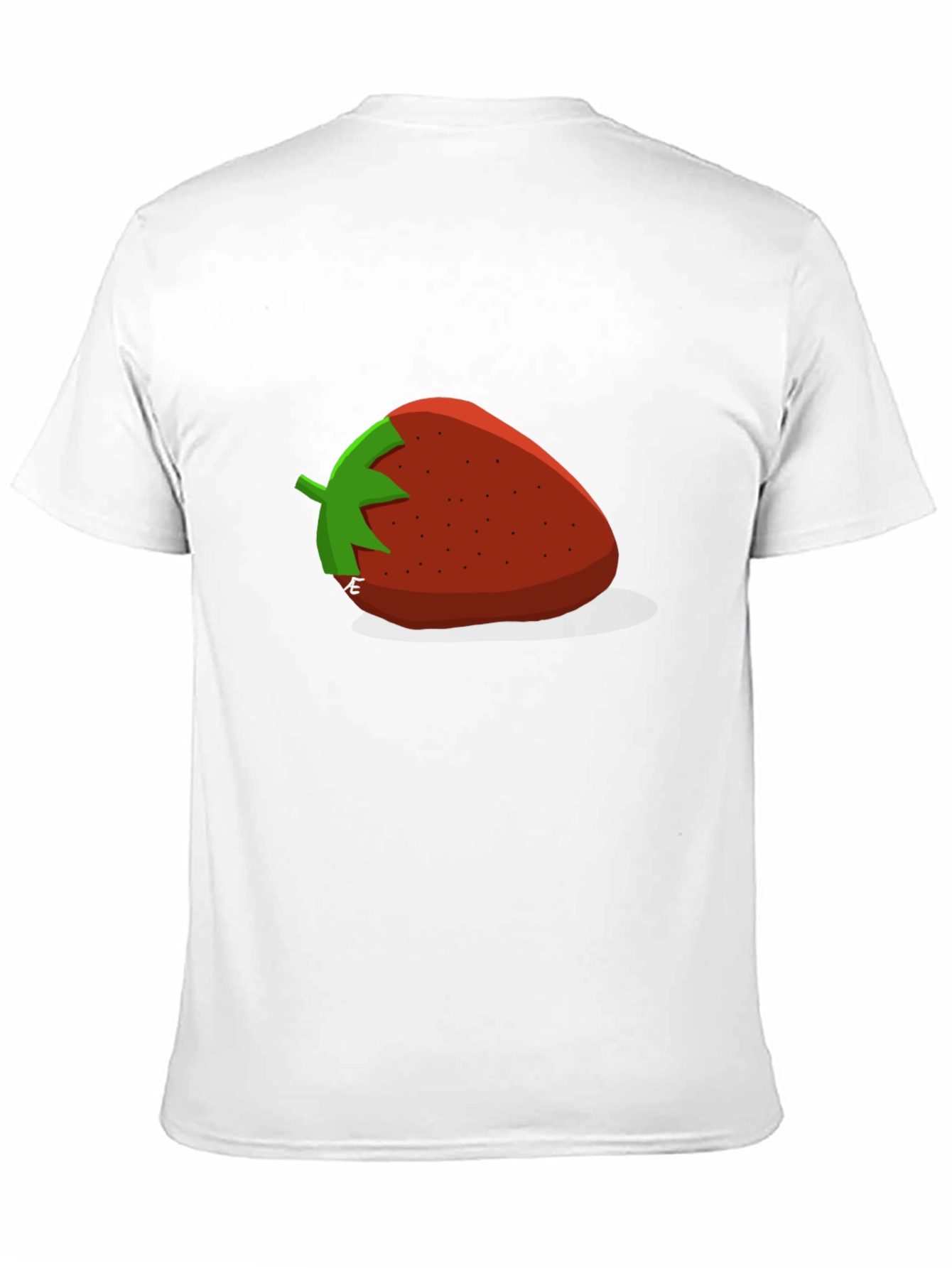 Strawberry Graphic T-Shirt - Casual Black Tee