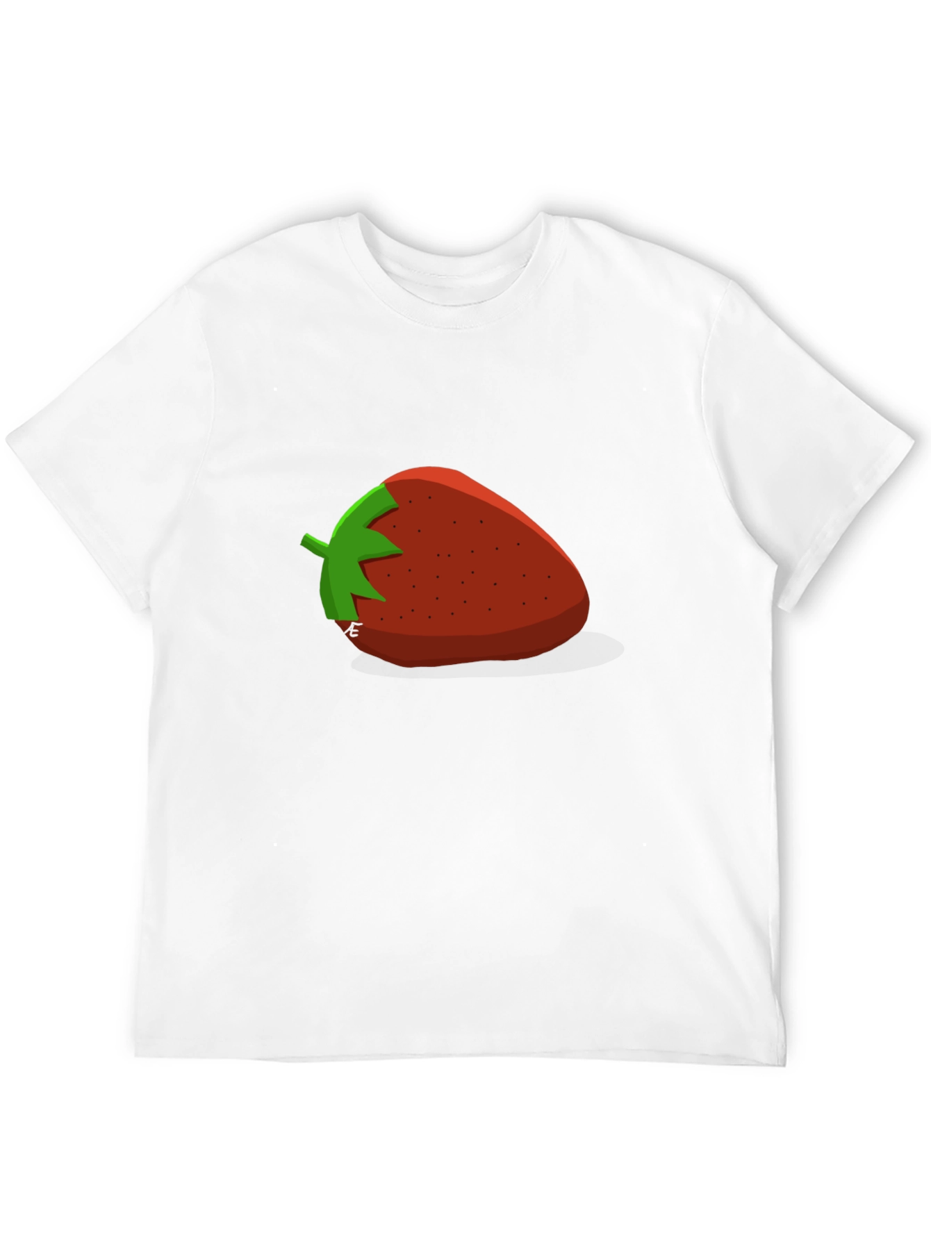 Strawberry Graphic T-Shirt - Casual Black Tee