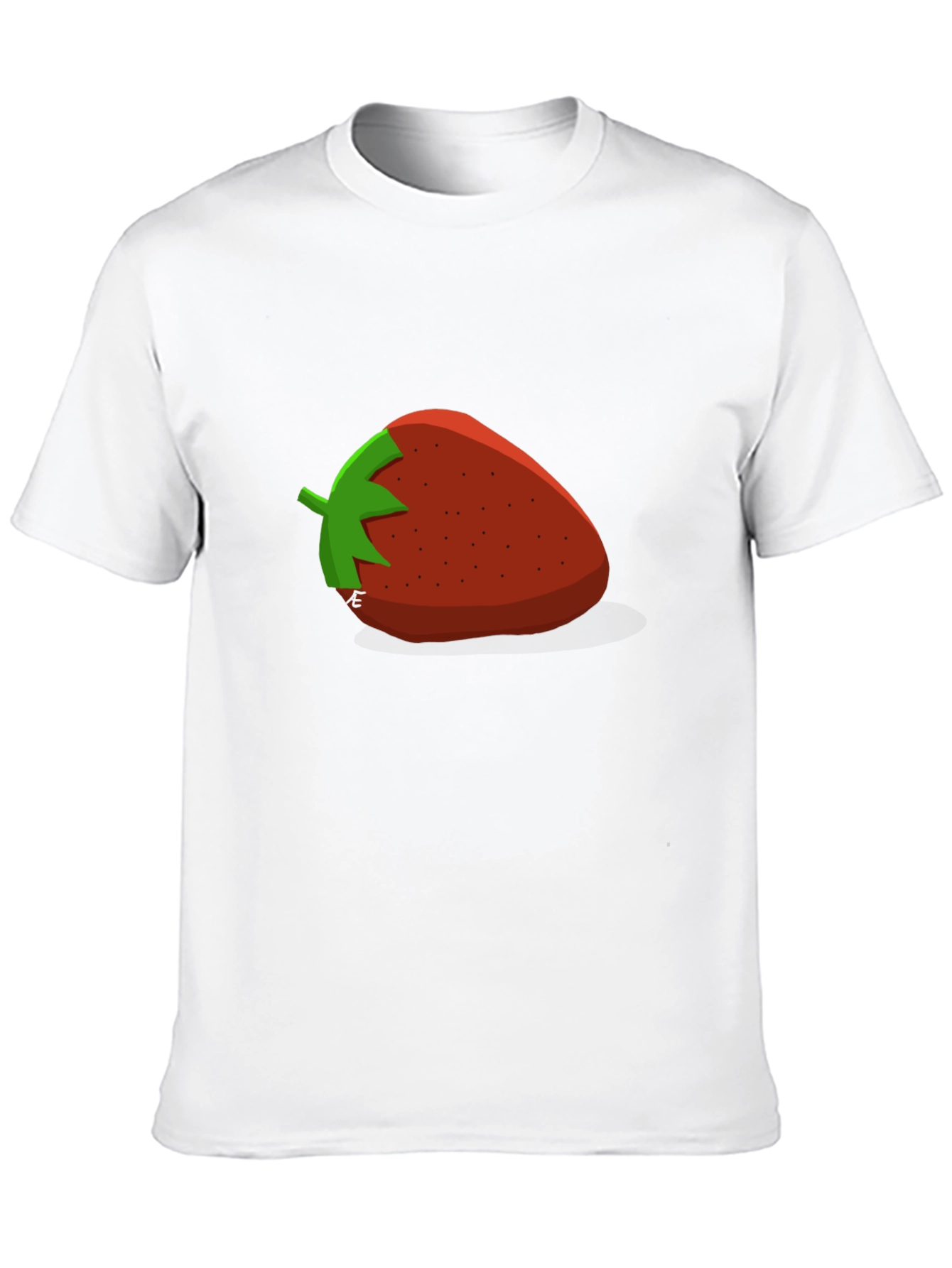 Strawberry Graphic T-Shirt - Casual Black Tee
