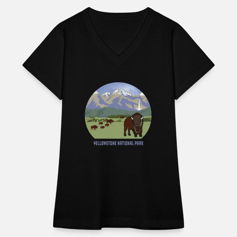 Yellowstone National Park Bison Mountain Classic