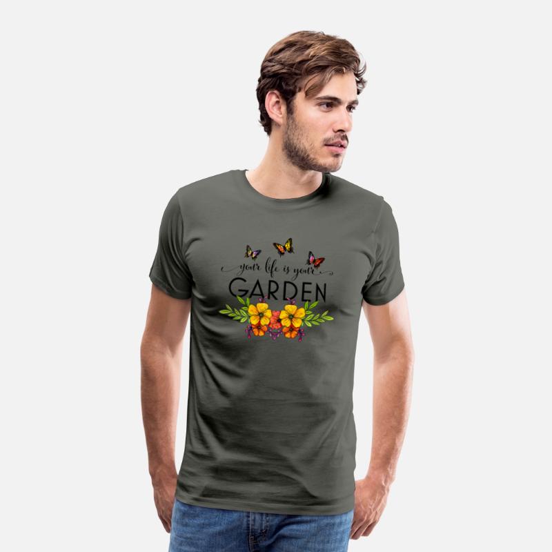 your life is your garden,custom butterflies shirt.