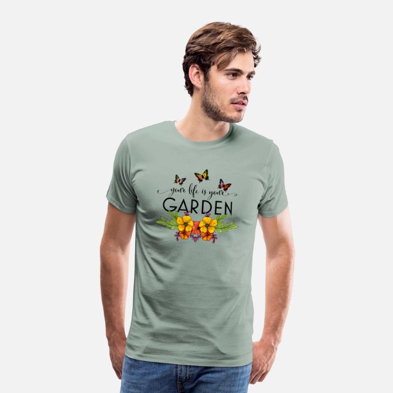 your life is your garden,custom butterflies shirt.