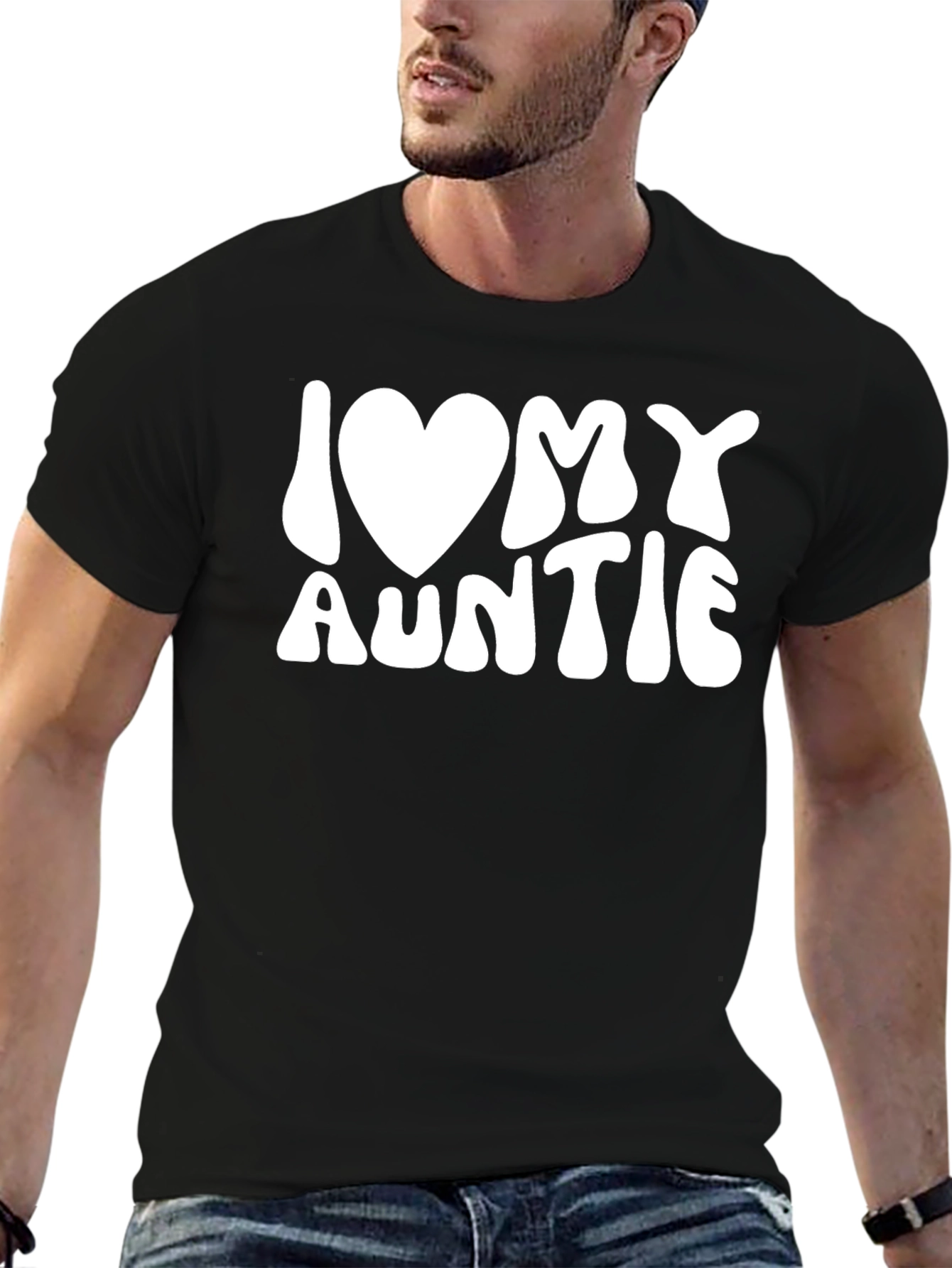 I Love My Auntie T-Shirt - Black Tee